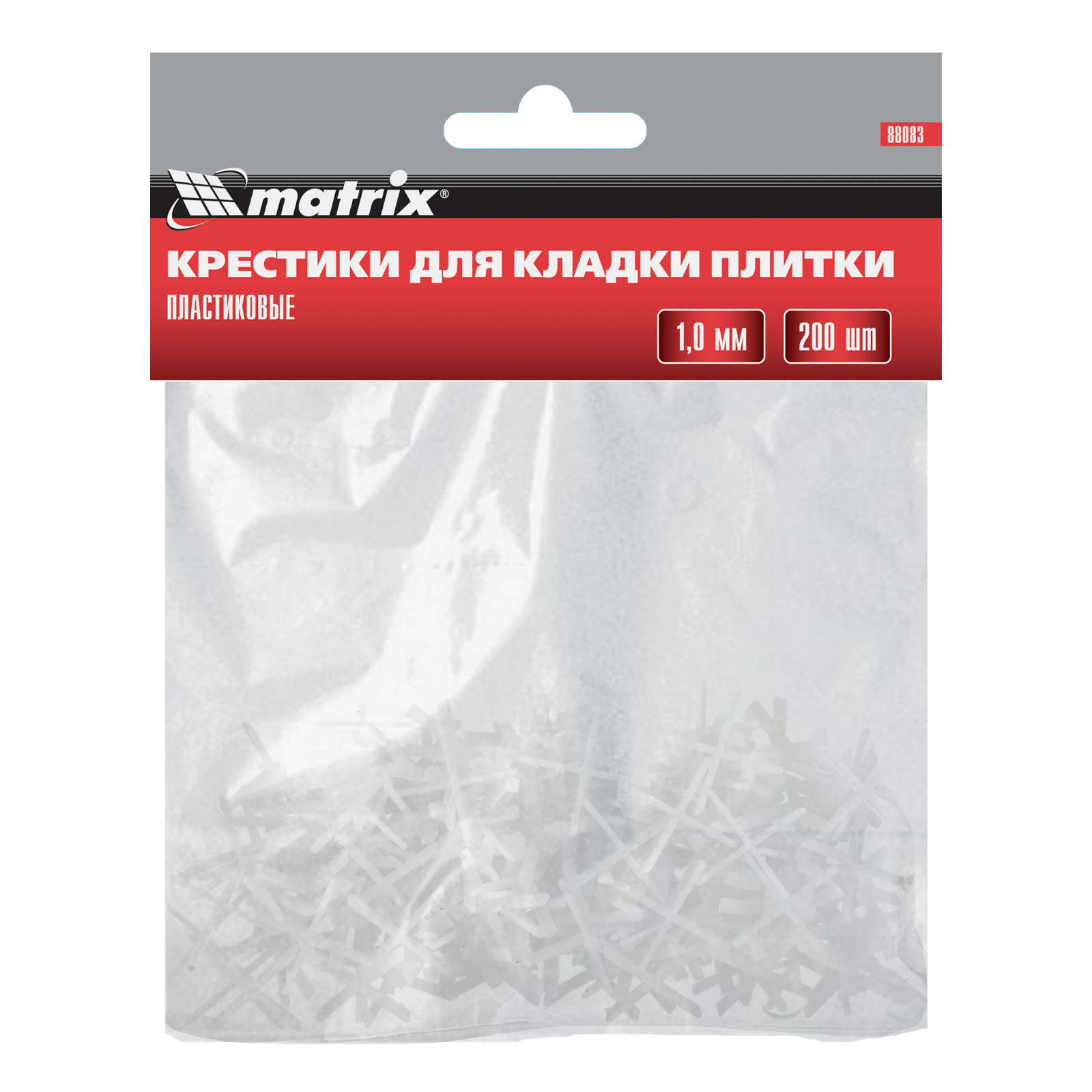 картинка Крестики, 1.0 мм, для кладки плитки, 200 шт Matrix от магазина Одежда+