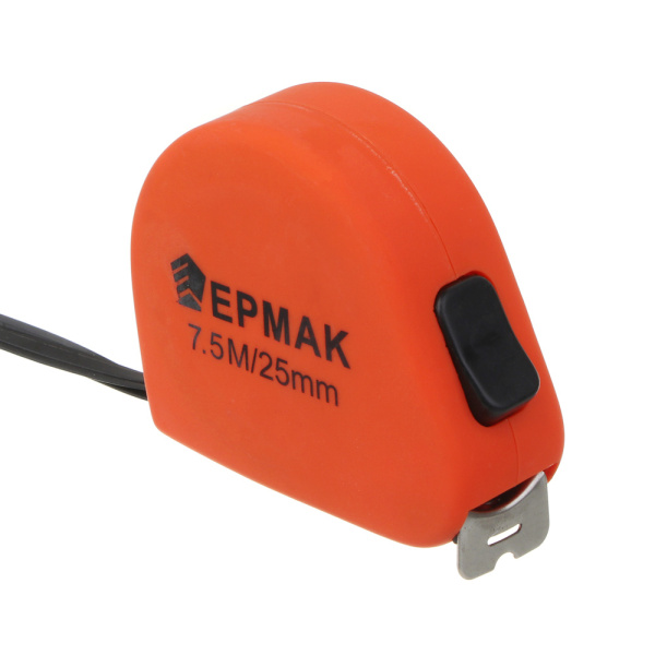 картинка ЕРМАК Рулетка СОФТ-ТАЧ, 7,5м х 25мм, одинарный зацеп, корпус PP от магазина Одежда+