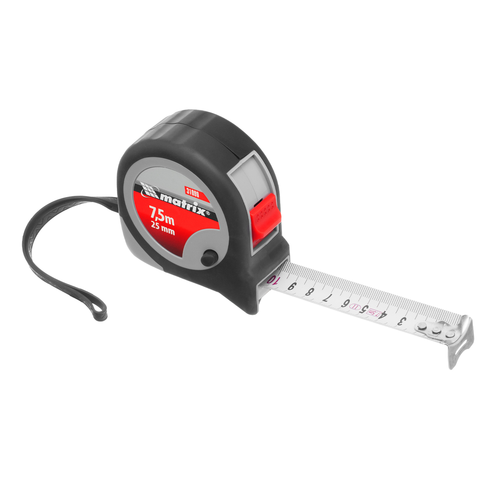 картинка Рулетка Continuous fixation,7,5 м х 25 мм,двухкомпонентный корпус,плавная фиксация Matrix от магазина Одежда+
