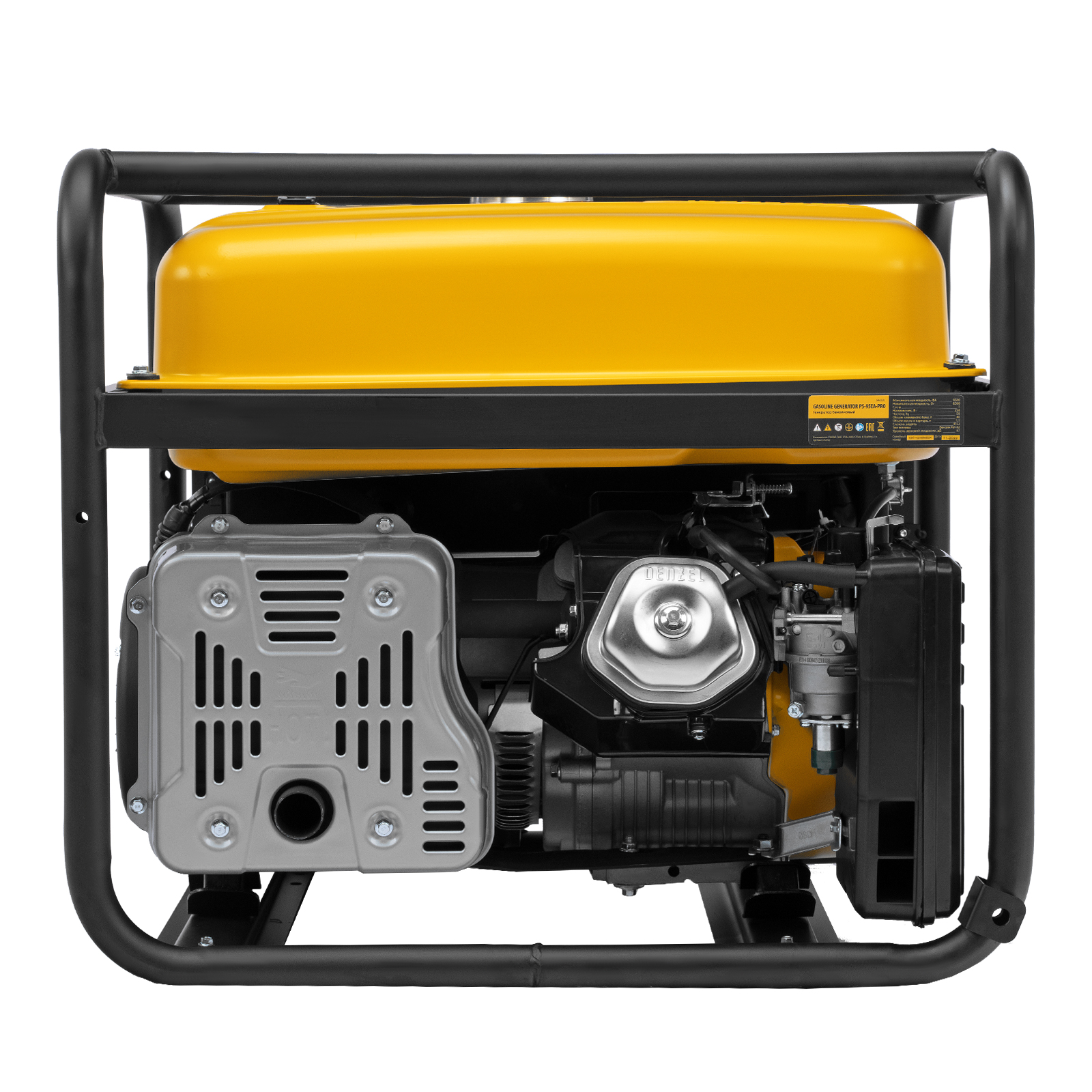 картинка Генератор бензиновый PS-95EA-PRO, 9,5 кВт, 230 В, 40 л, разъем ATS, эл.старт Denzel от магазина Одежда+