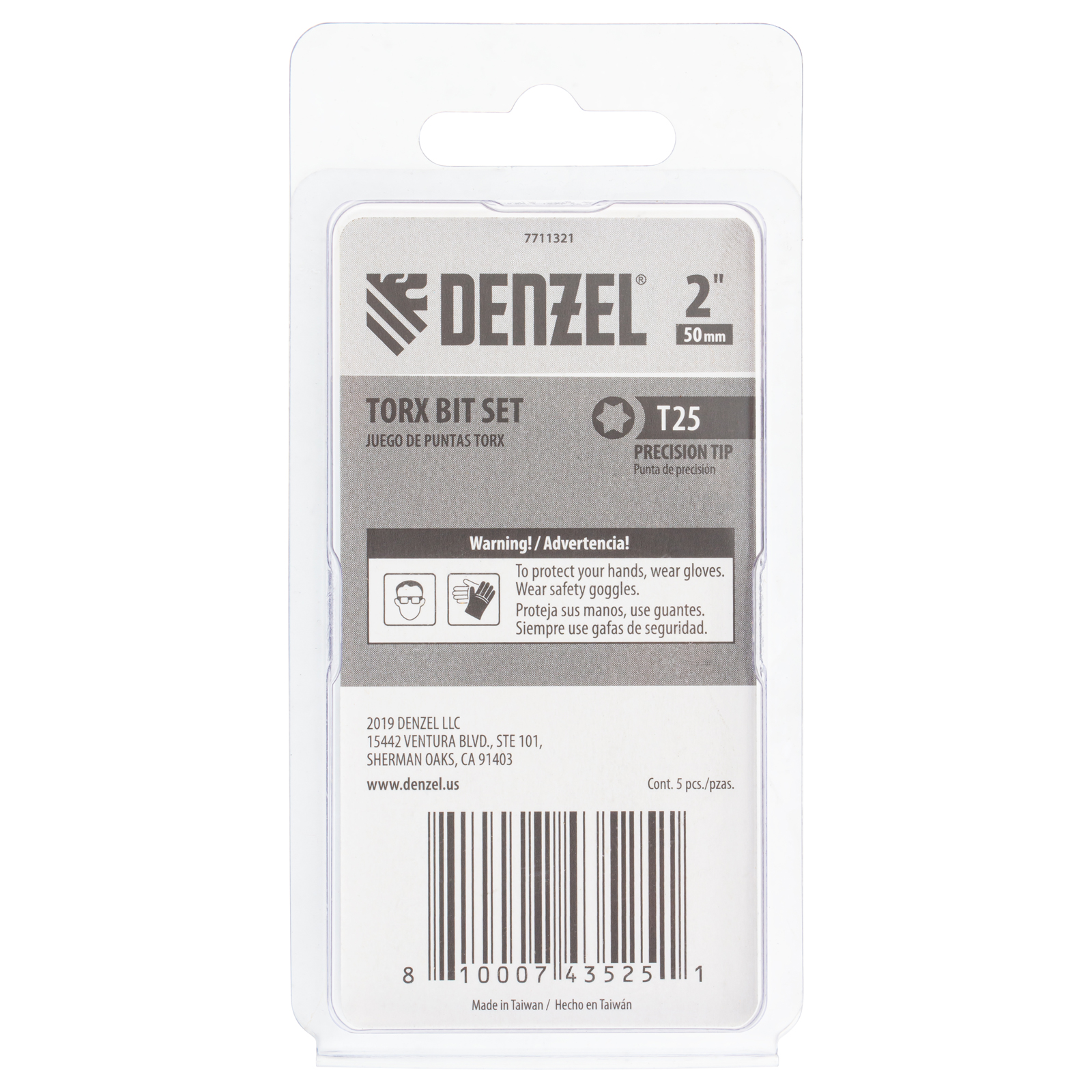 картинка Бита T25x50, 5 шт. Denzel от магазина Одежда+