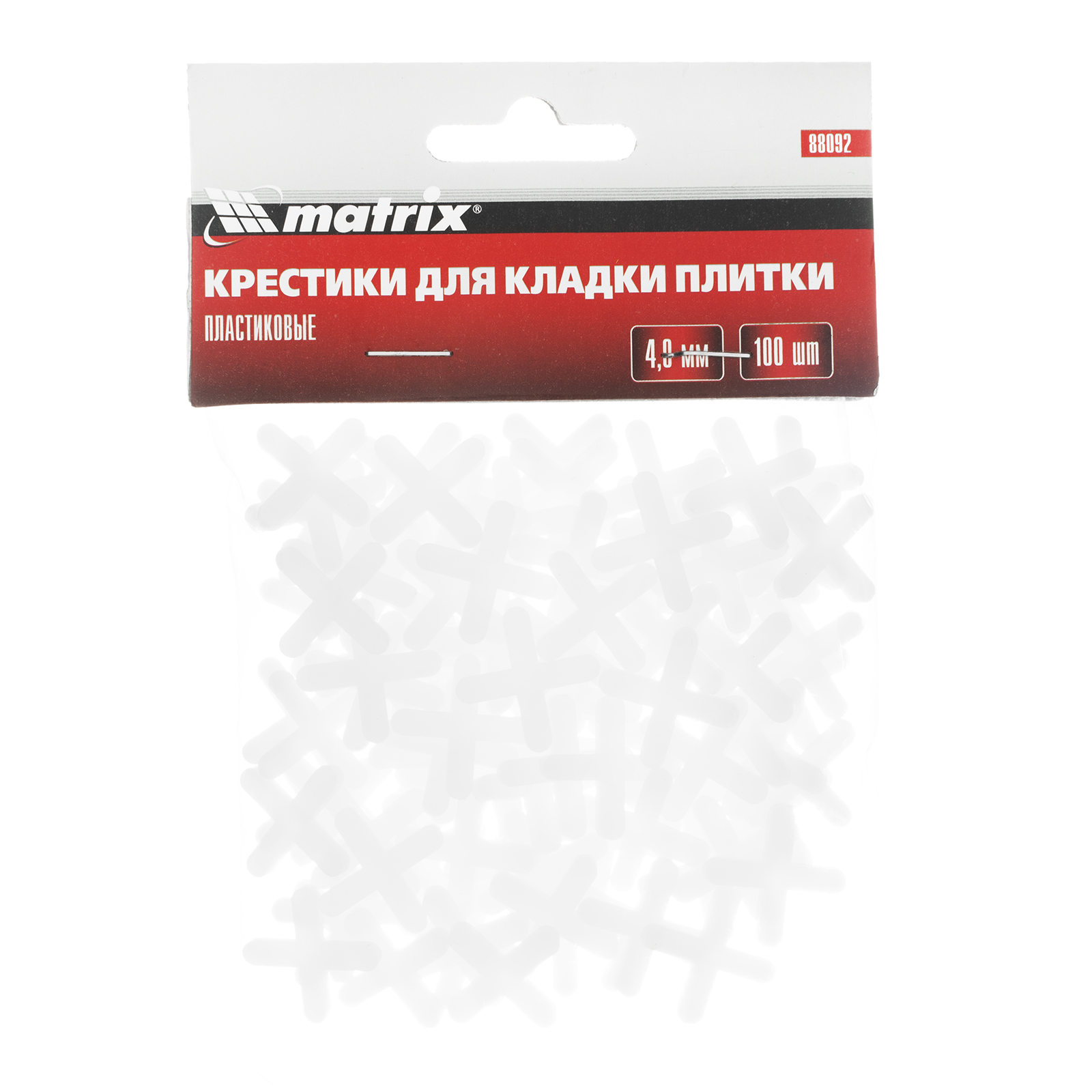 картинка Крестики, 4.0 мм, для кладки плитки, 100 шт Matrix от магазина Одежда+