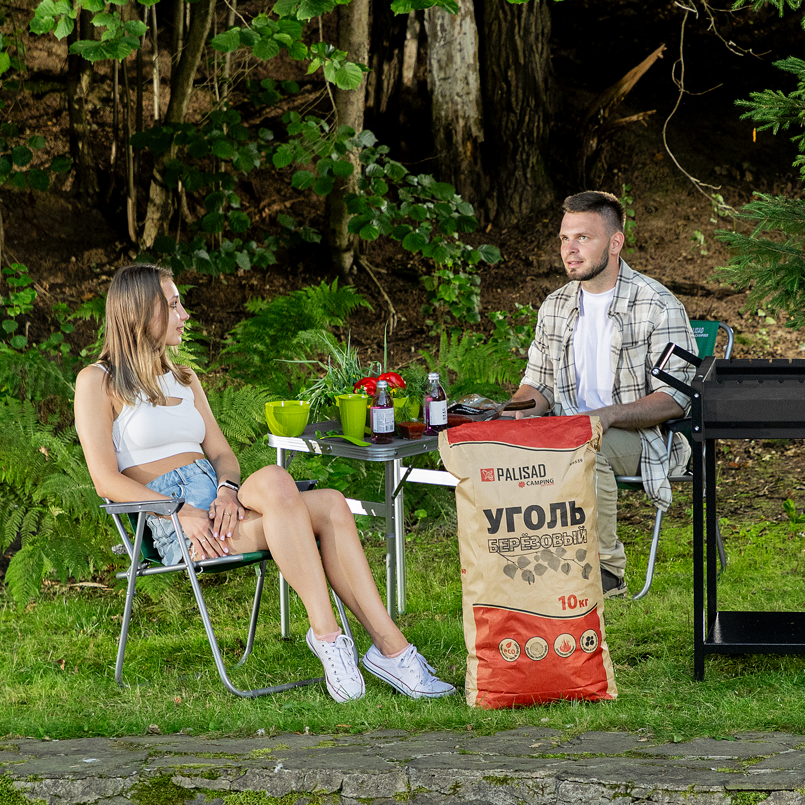 картинка Уголь березовый, 10 кг, Camping Palisad от магазина Одежда+