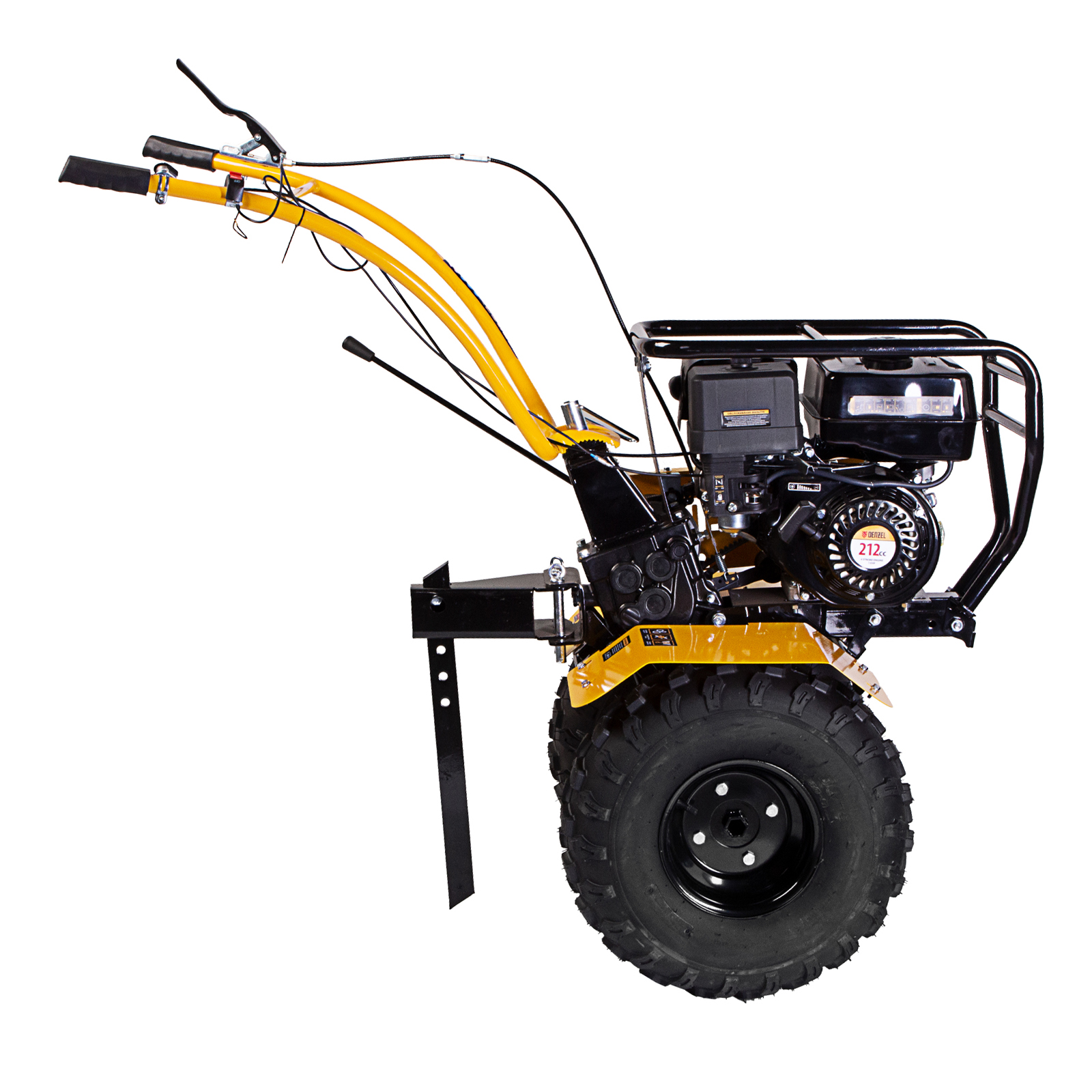 картинка Мотоблок DPT-370-PRO, 7 л.с, ременное сцепление, ширина 90 см, глубина 35 см, фрез 3 х 4, ШОМ, перед от магазина Одежда+