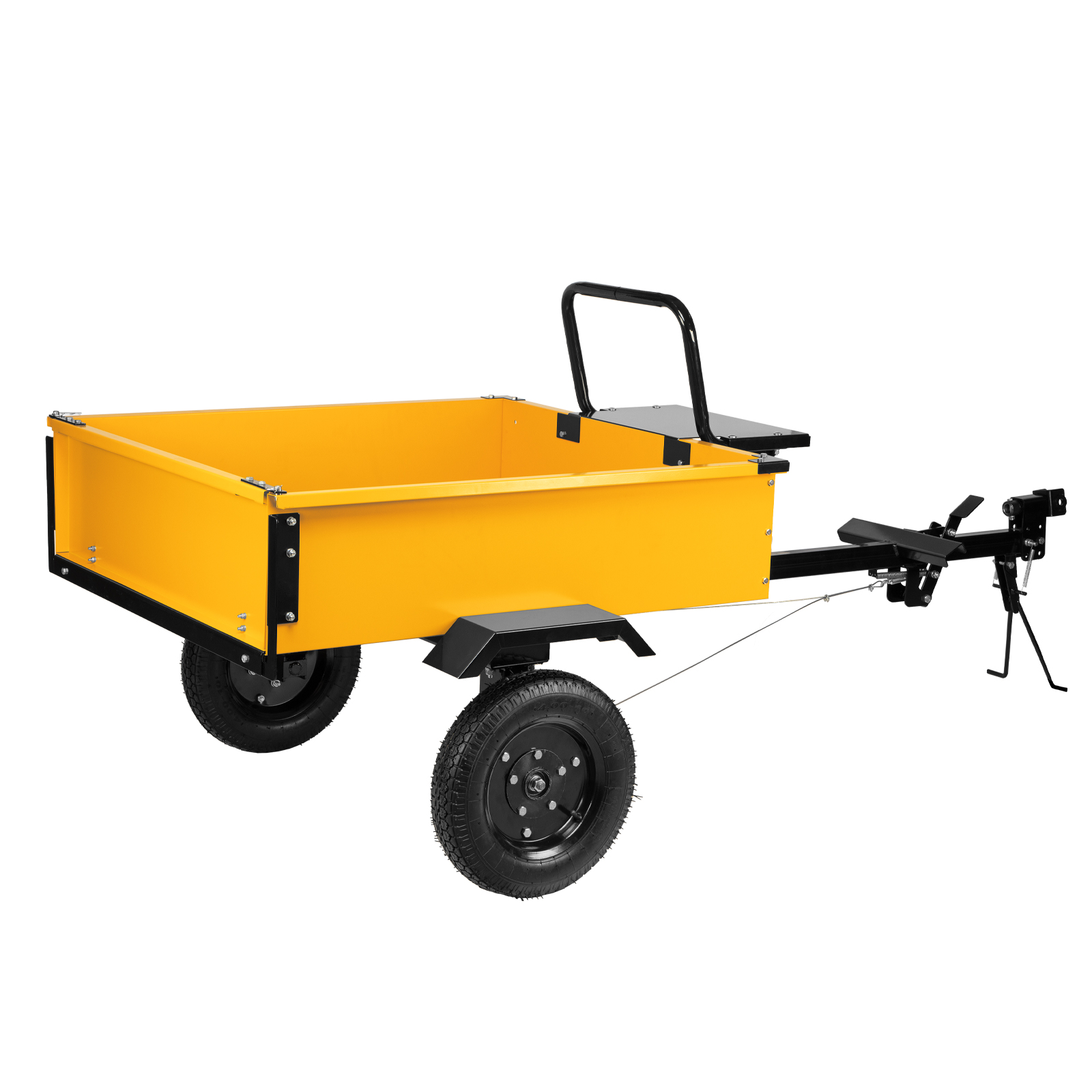 картинка Прицеп для мотоблока TT-500, оцинк., груз. 500 кг, рег. сцепка, колеса 4.00-10, в упаковке Denzel от магазина Одежда+