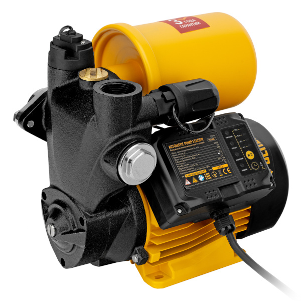 картинка Насосная станция PS500C, 500 Вт, напор 35 м, 2200 л/ч, ресивер 2 л, блок управления Denzel от магазина Одежда+
