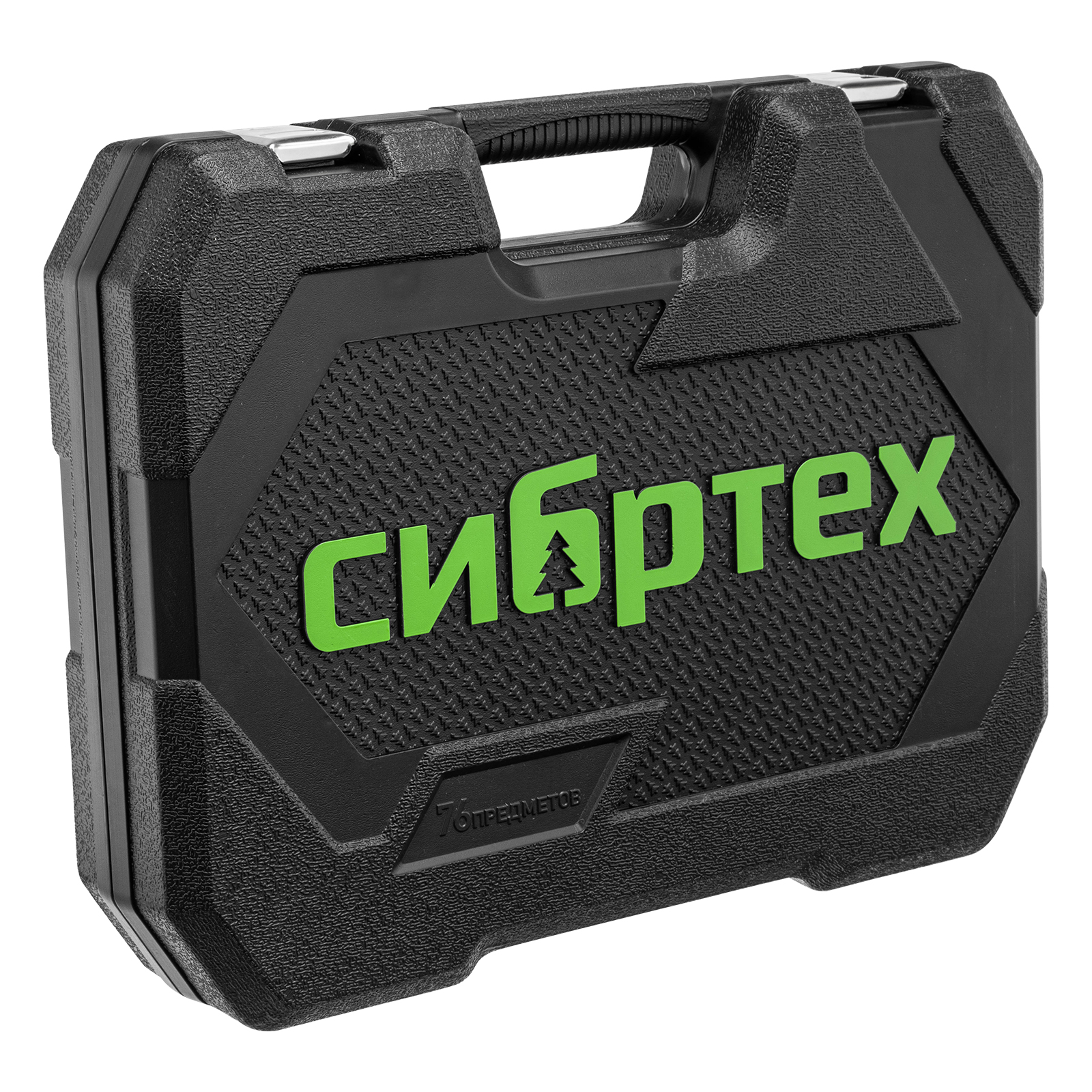 картинка Набор инструментов, 1/2", 1/4", пластиковый кейс 76 предметов Сибртех от магазина Одежда+