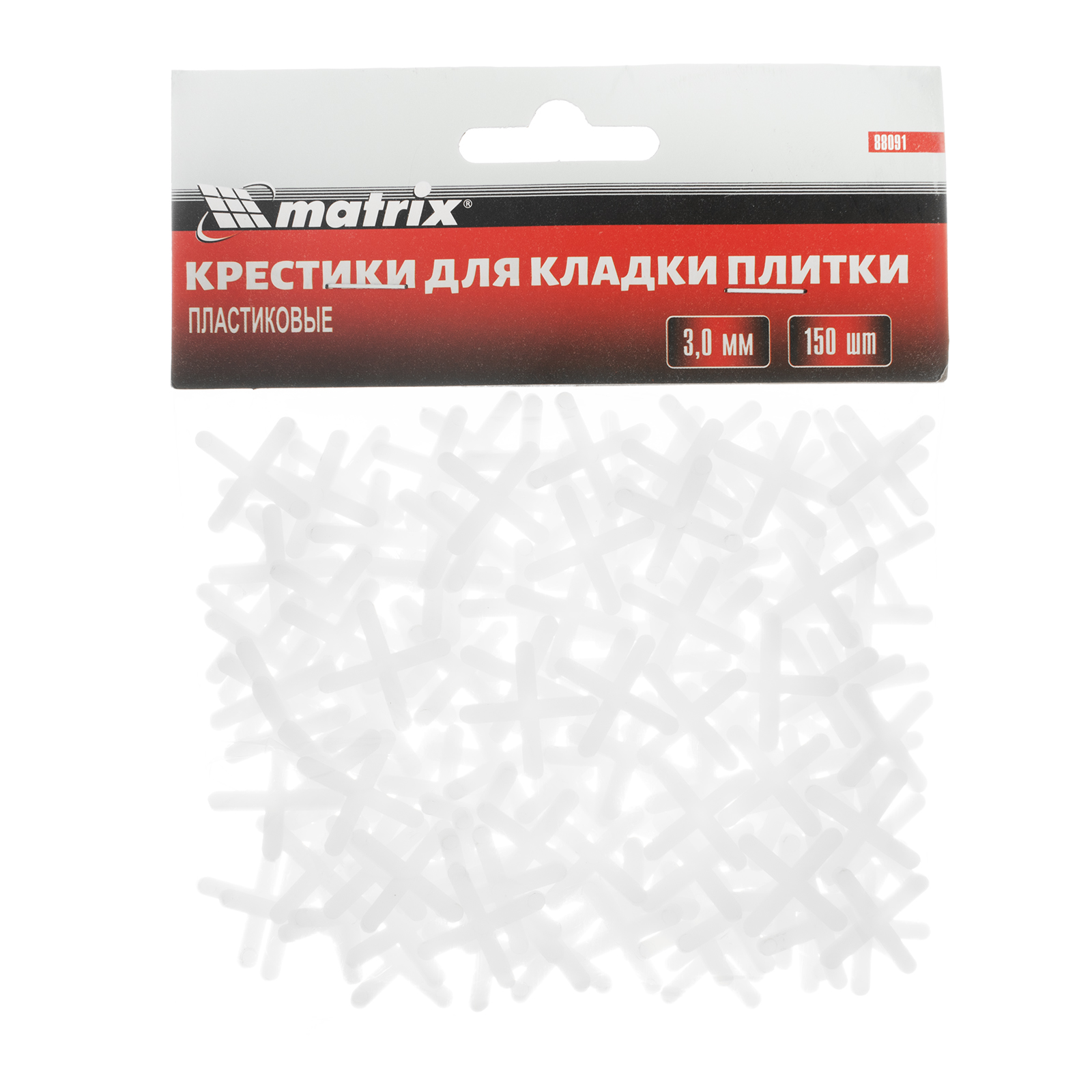 картинка Крестики, 3.0 мм, для кладки плитки, 150 шт Matrix от магазина Одежда+
