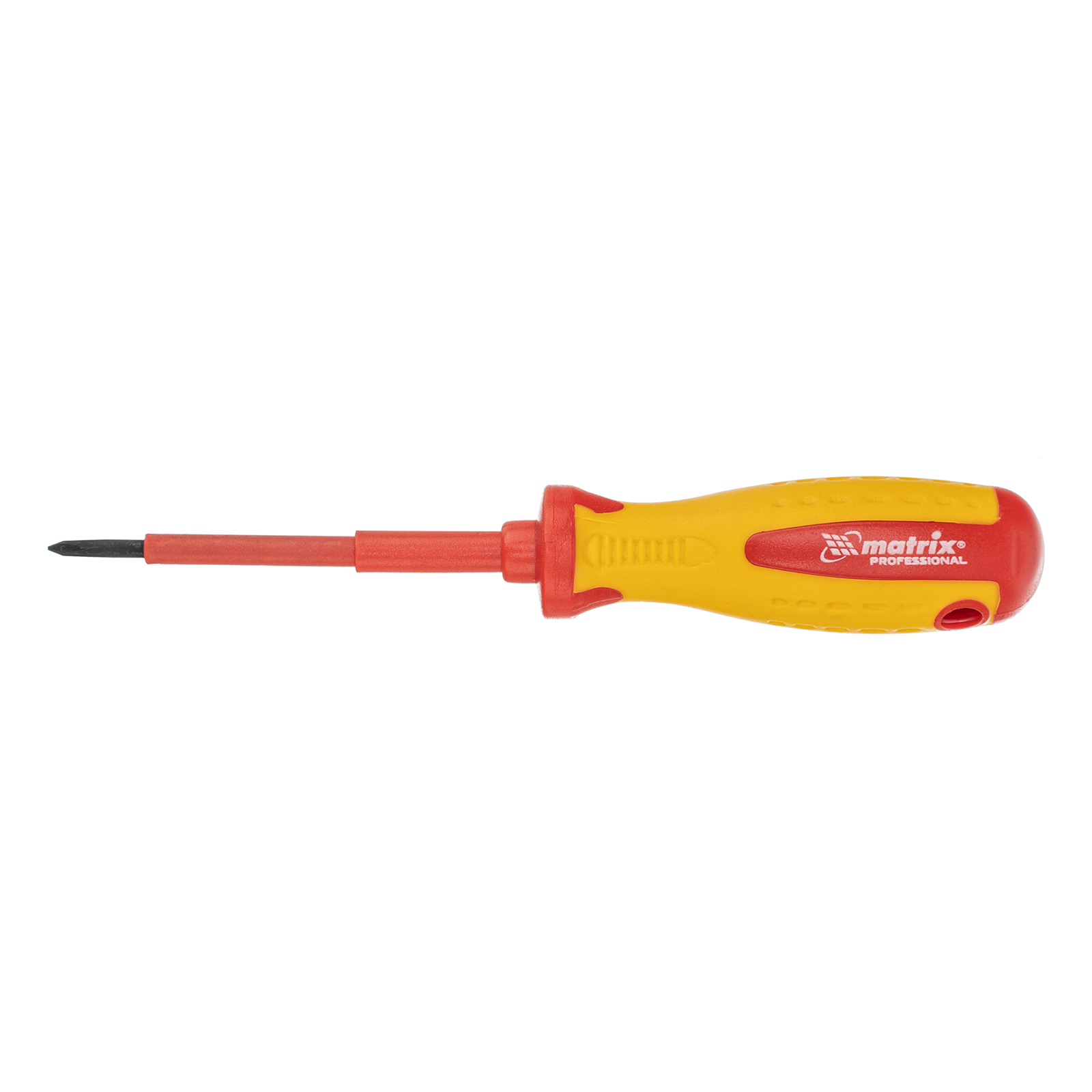 картинка Отвертка Insulated, PH0 x 75 мм, CrMo, до 1000 В, двухкомпонентная рукоятка Matrix Professional от магазина Одежда+