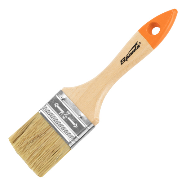 картинка Кисть плоская Slimline 2" (50 мм) натуральная щетина, деревянная ручка Sparta от магазина Одежда+