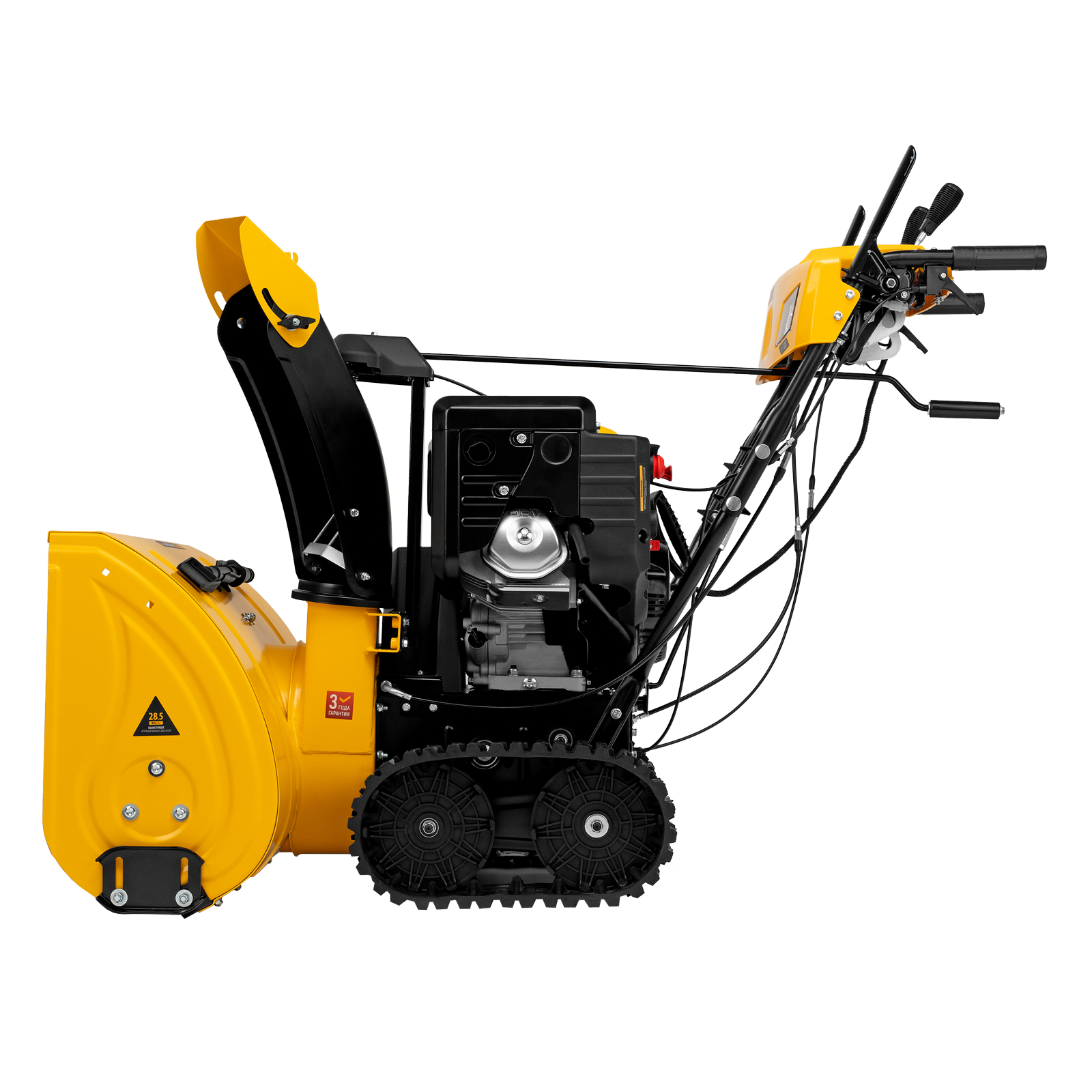 картинка Бензиновая снегоуборочная машина SBL 711DT PRO, 420cc, гусеницы, эл.старт, блок. дифф. Denzel от магазина Одежда+