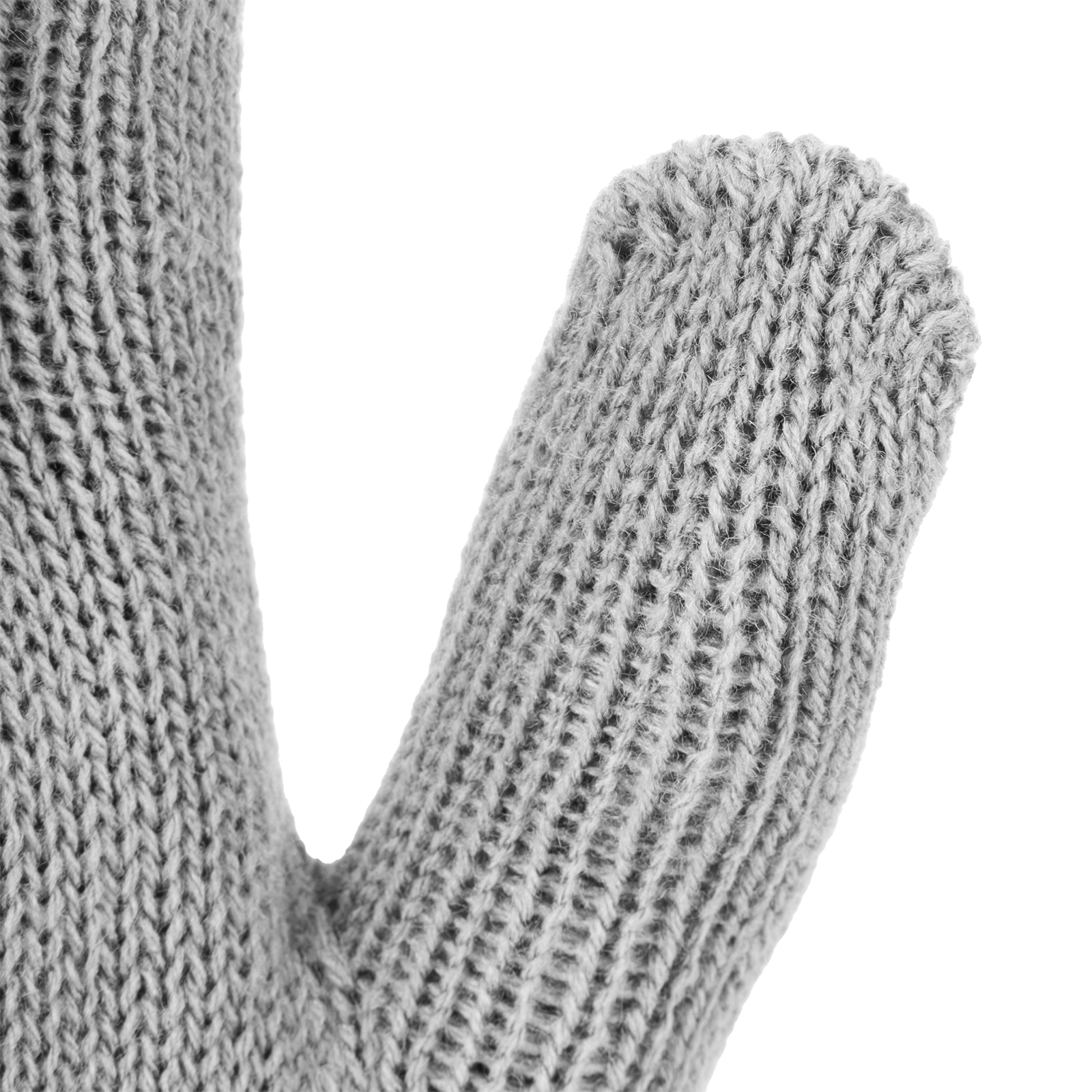 картинка Перчатки трикотажные, акрил, двойные, серая туча, двойная манжета Сибртех от магазина Одежда+