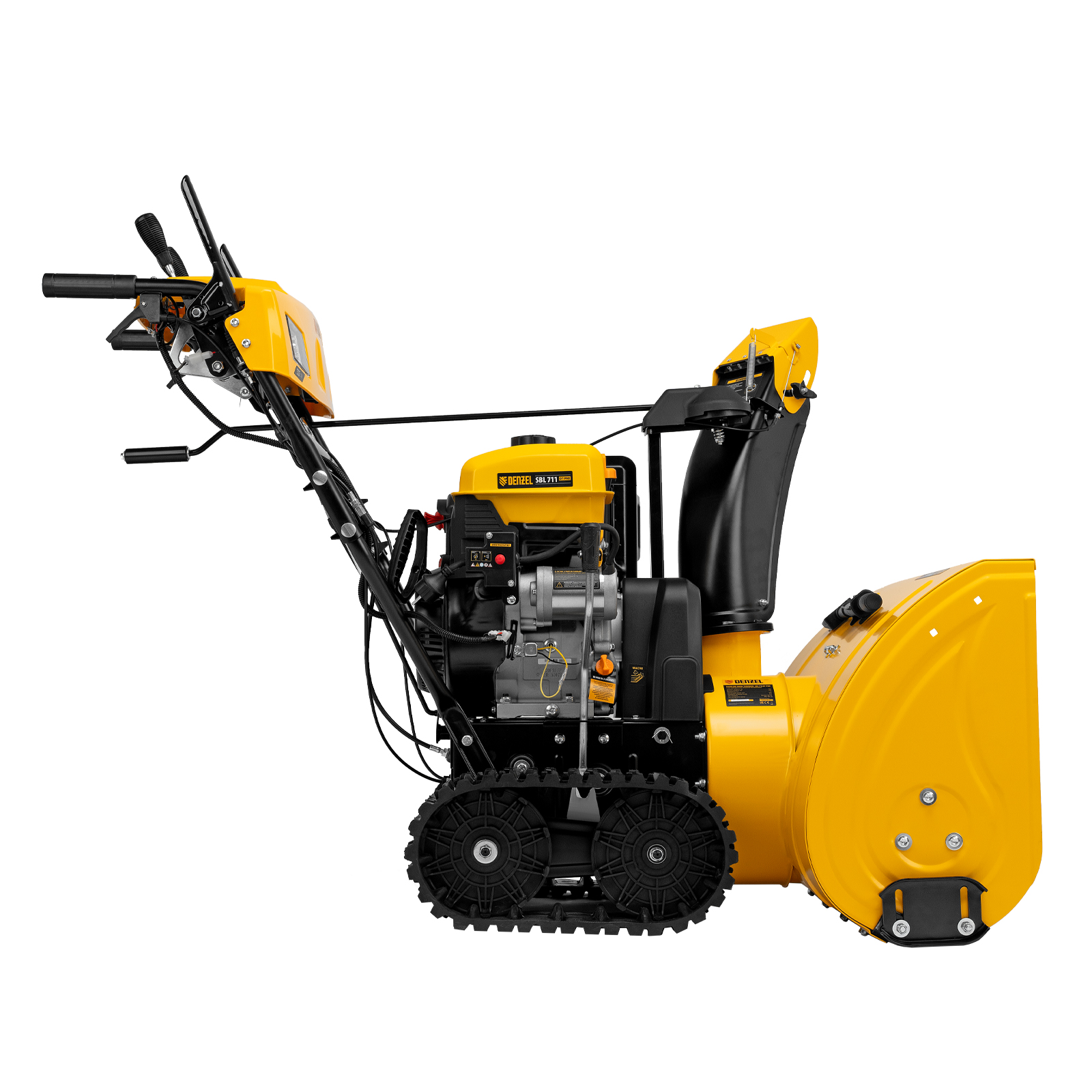 картинка Бензиновая снегоуборочная машина SBL 711DT PRO, 420cc, гусеницы, эл.старт, блок. дифф. Denzel от магазина Одежда+