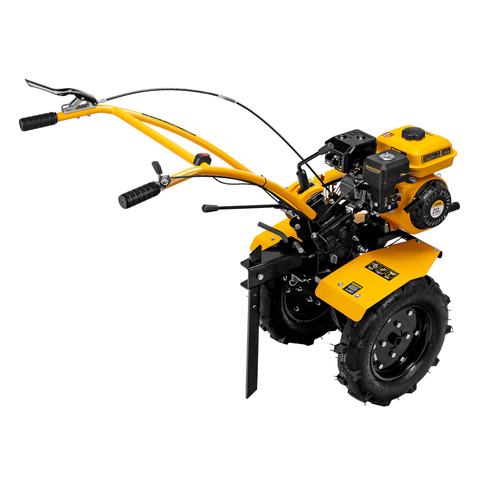 картинка Мотоблок DPT-270S, 7 л.с., ремен.сцеп, фрез 3х4, ШОМ, передачи 2В/1Н Denzel от магазина Одежда+