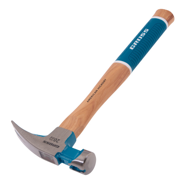 картинка Молоток-гвоздодер,560 г, угол 75, магнит, обрезиненная рукоятка AMERICAN HICKORY GROSS от магазина Одежда+
