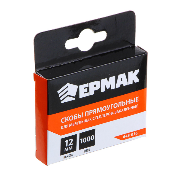 картинка ЕРМАК Скоба закаленная 12мм (11,3х0,7мм) для мебельного степлера 1000шт. от магазина Одежда+
