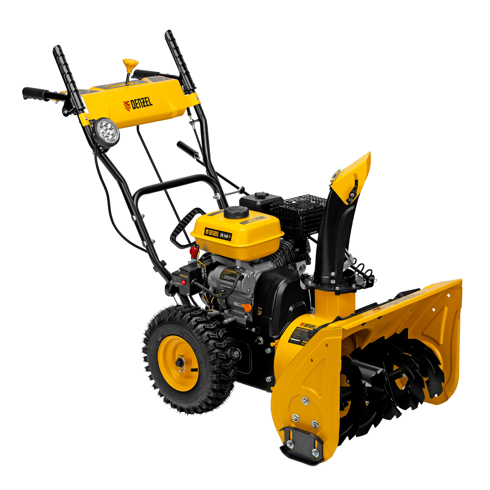 картинка Бензиновая снегоуборочная машина SB 560 LP, 212 cc, электростартер, фара Denzel от магазина Одежда+