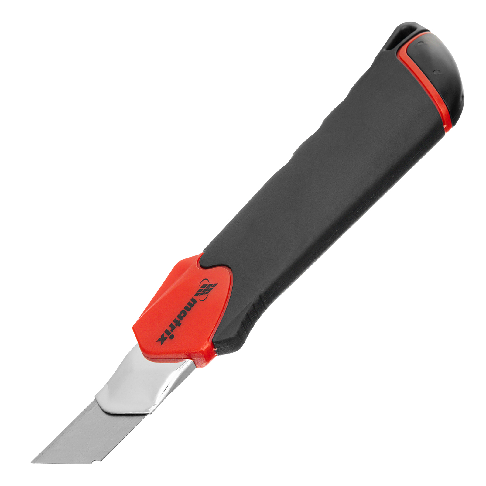 картинка Нож, 18 мм, выдвижное лезвие "Quick blade" металлическая направляющая, двойная фиксация, эргономична от магазина Одежда+