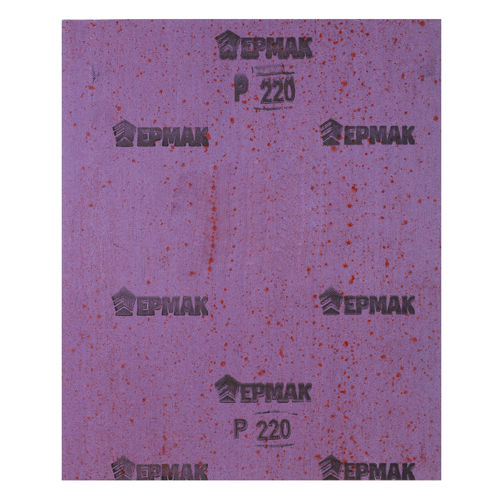картинка ЕРМАК Шлиф-шкурка на тканевой основе водостойкая 230x280 №220 (цена за 1 лист, в спайке 50 листов) от магазина Одежда+
