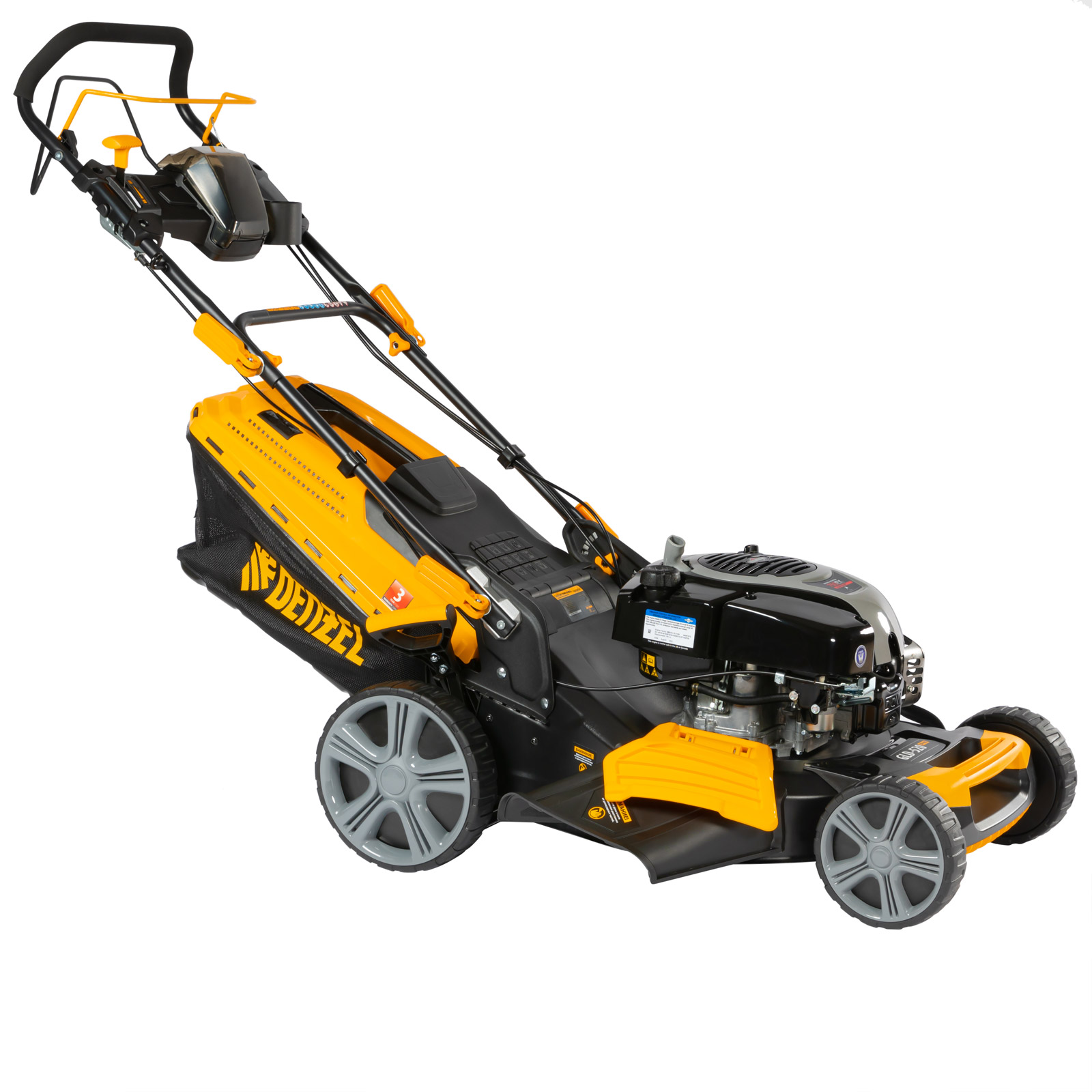 картинка Газонокосилка бензиновая GLD-520SP-BS, 163 см3, Briggs Stratton, ширина 52 см, привод, 60 л Denzel от магазина Одежда+