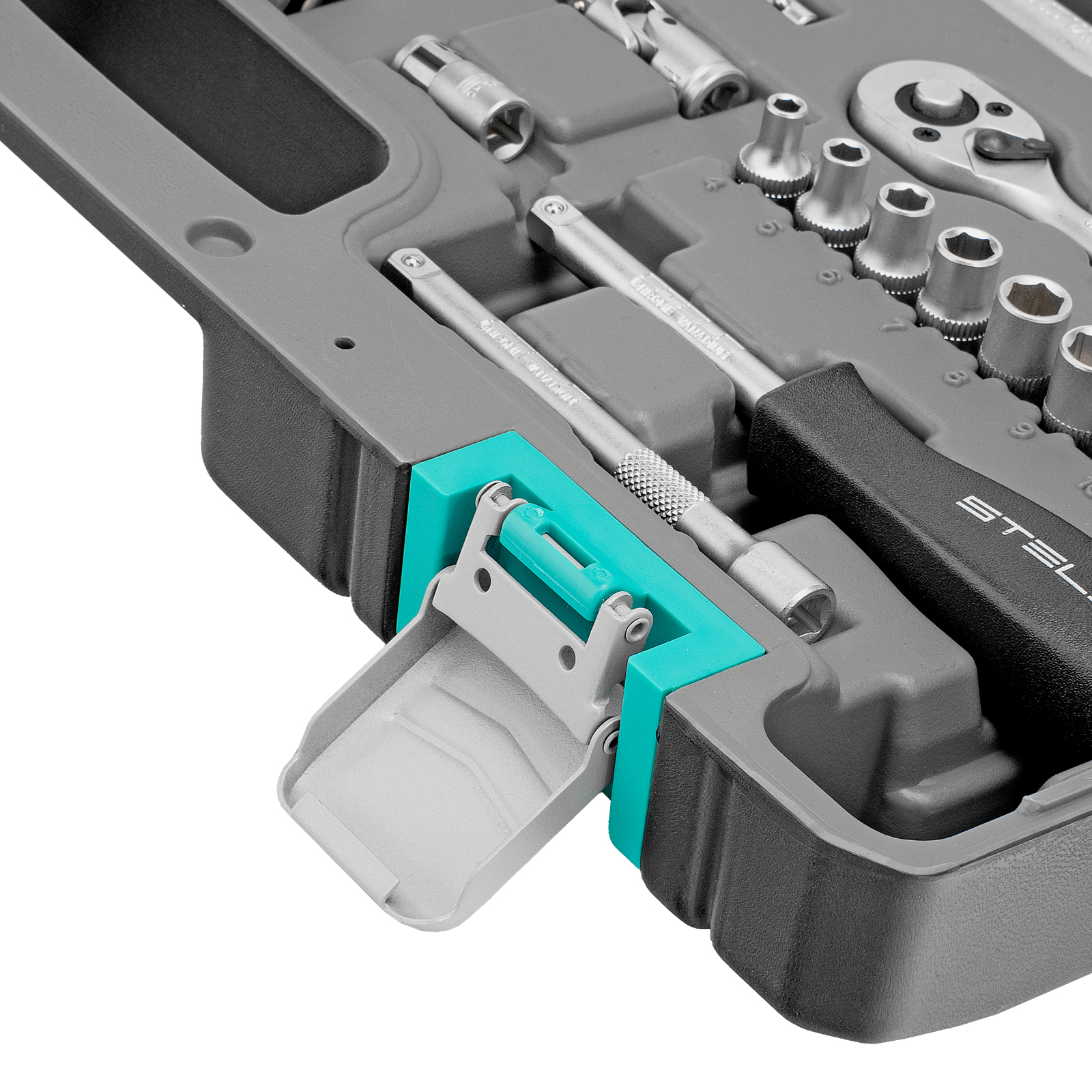 картинка Набор инструментов, 1/2", 1/4", CrV, пластиковый кейс 88 предметов Stels от магазина Одежда+