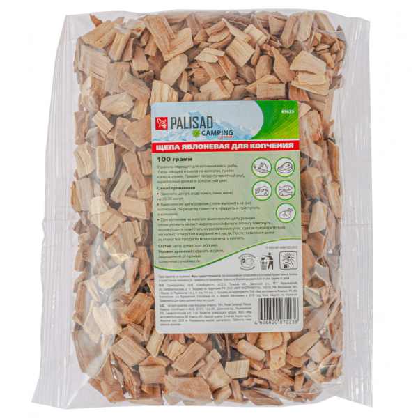 картинка Щепа яблоневая для копчения, 100 гр Camping Palisad от магазина Одежда+