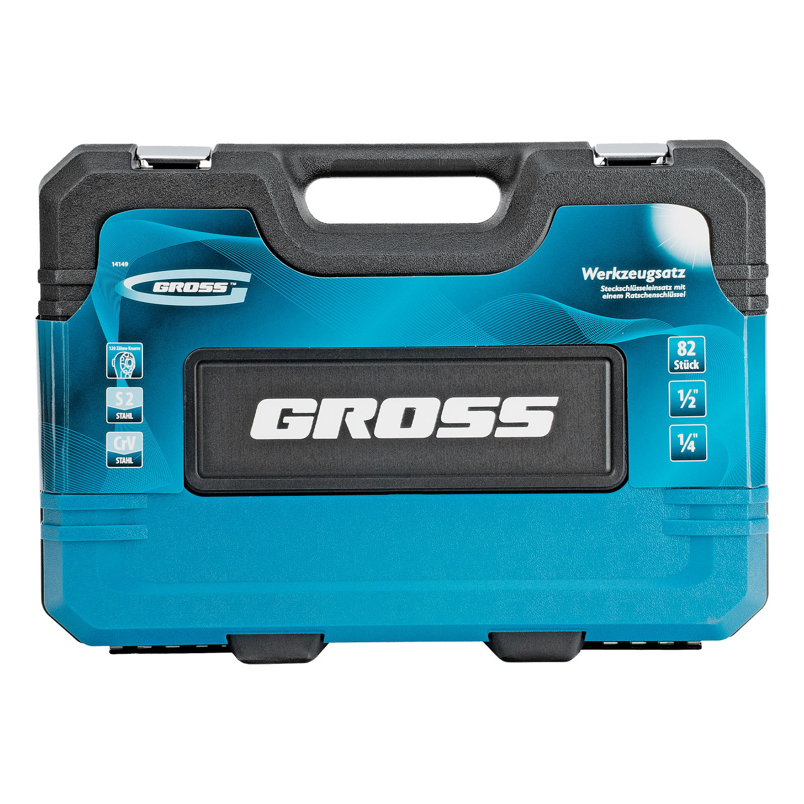 картинка Набор инструментов, 1/4", 1/2", CrV, 120 зубьев, 82 предмета Gross от магазина Одежда+