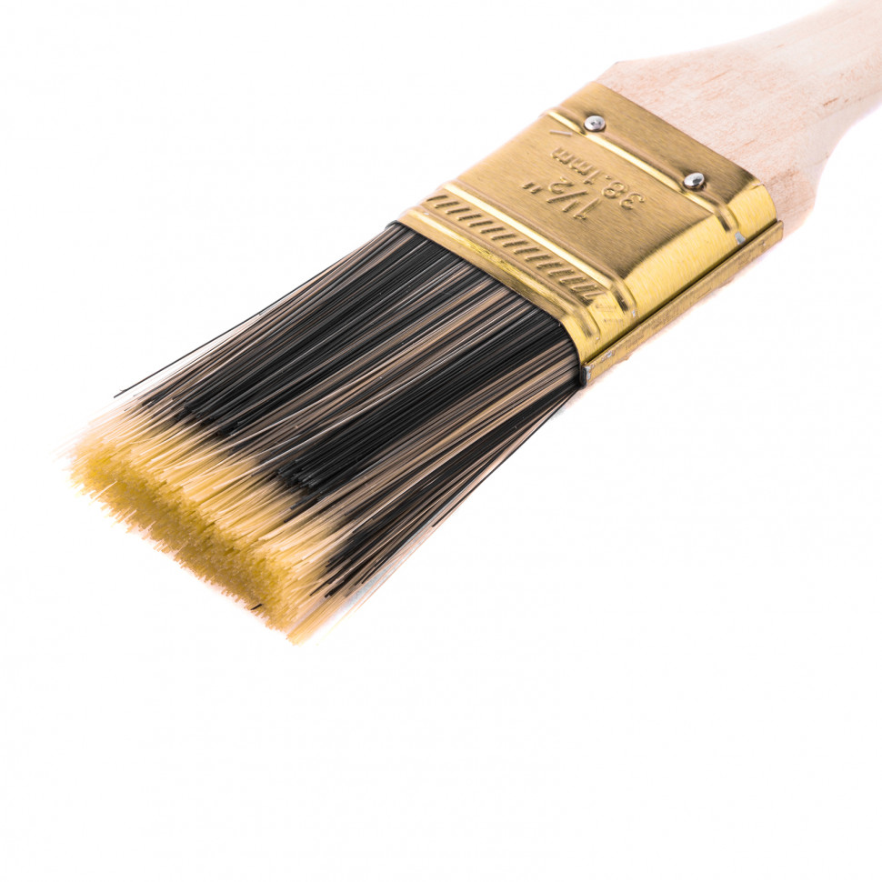 картинка Кисть плоская Golden 1.5", искусственная щетина, деревянная ручка MTX от магазина Одежда+