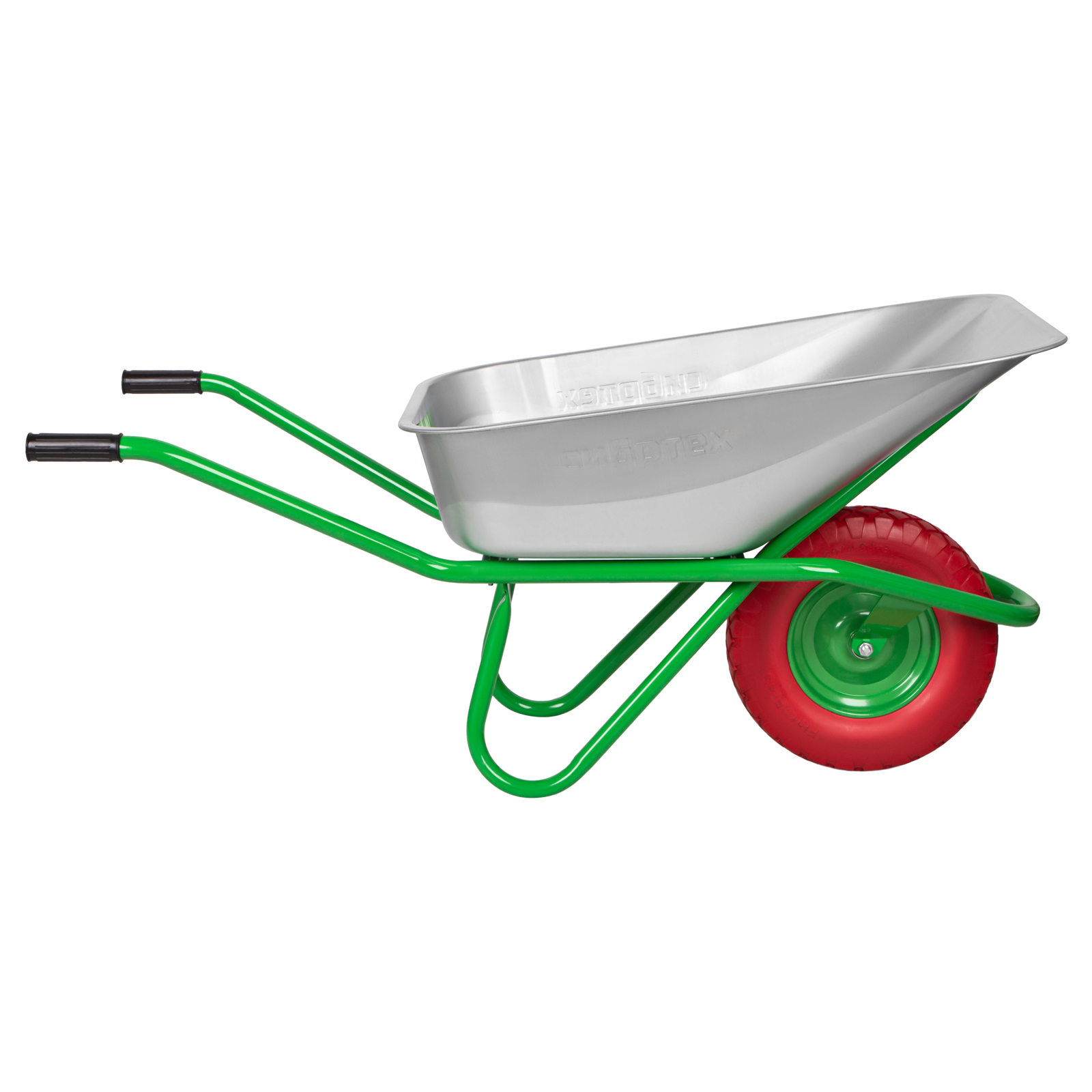 картинка Тачка садово-строительная с PU колесом, грузоподъемность 180 кг, объем 90 л Сибртех от магазина Одежда+