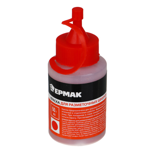 картинка ЕРМАК Краска для разметочных шнуров, красная, 50г от магазина Одежда+