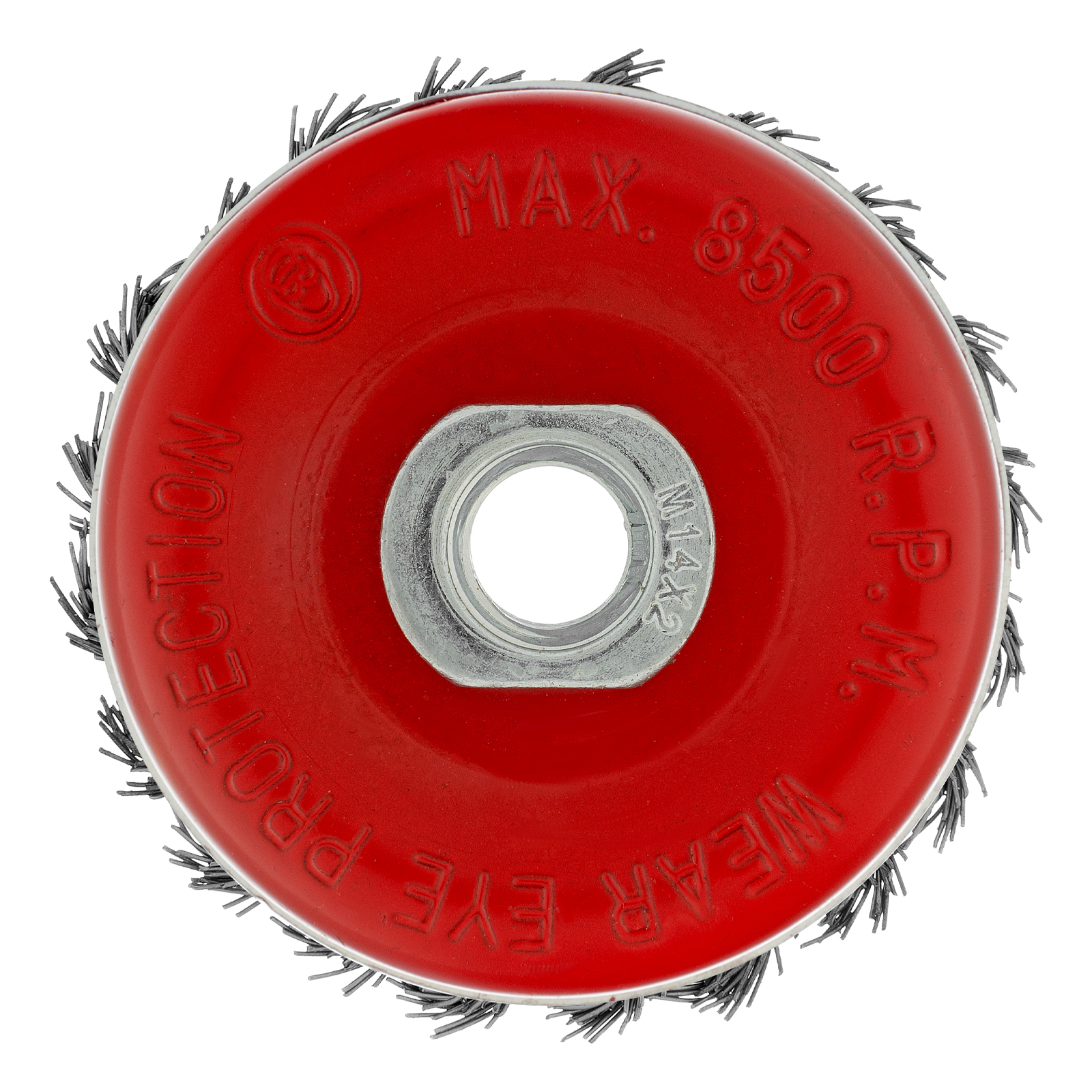 картинка Щетка для УШМ Heavy Duty, 80 мм, М14, "чашка", крученая проволока 0.5 мм Matrix от магазина Одежда+