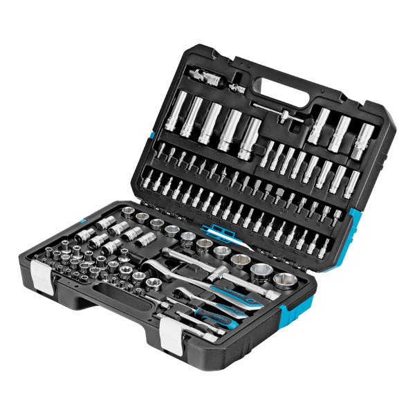 картинка Набор инструментов, 1/4", 1/2", CrV, 120 зубьев, 109 предметов Gross от магазина Одежда+