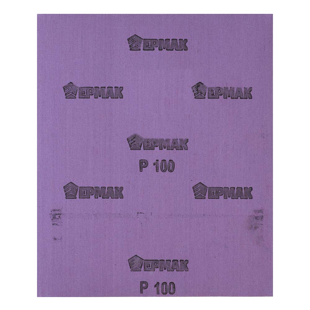 картинка ЕРМАК Шлиф-шкурка на тканевой основе водостойкая 230x280 №100 (цена за 1 лист, в спайке 50 листов) от магазина Одежда+