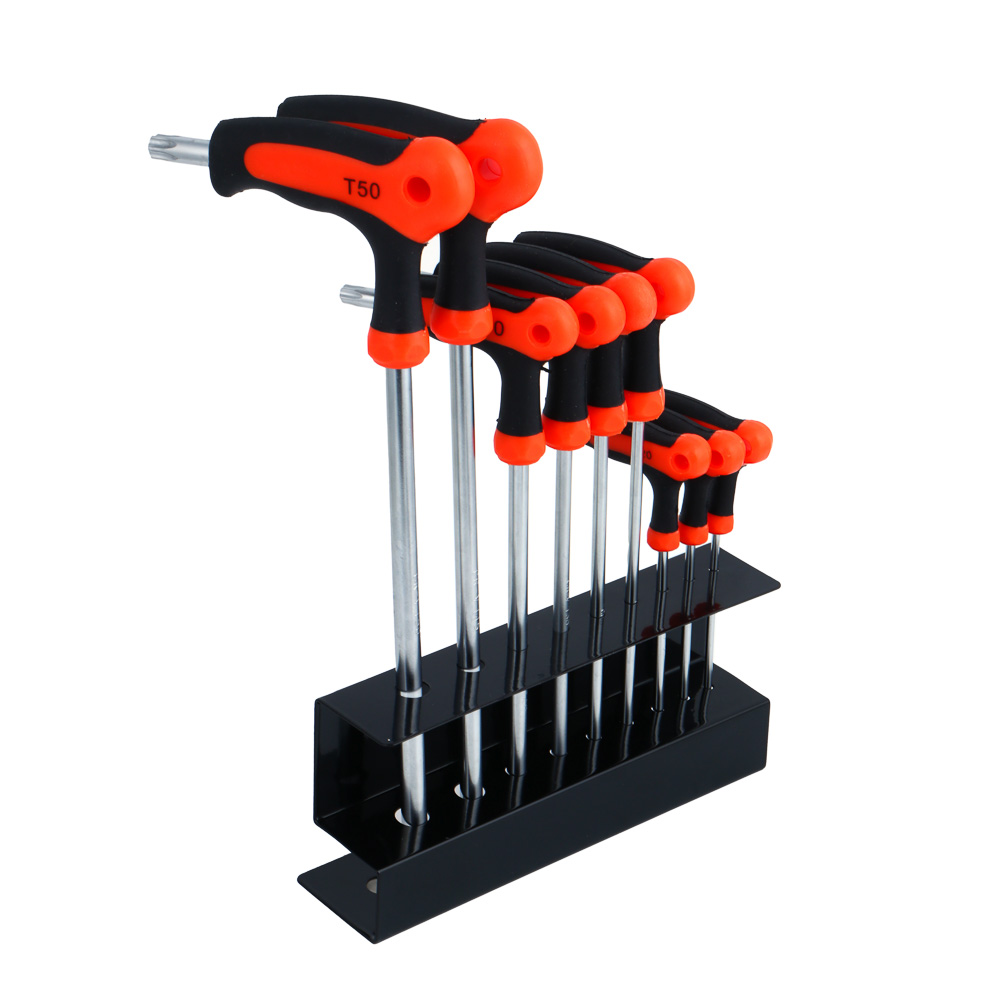картинка ЕРМАК Набор Т-образных имбусовых ключей Torx T10-T15-T20-T25-T27-T30-T40-T45-T50 от магазина Одежда+
