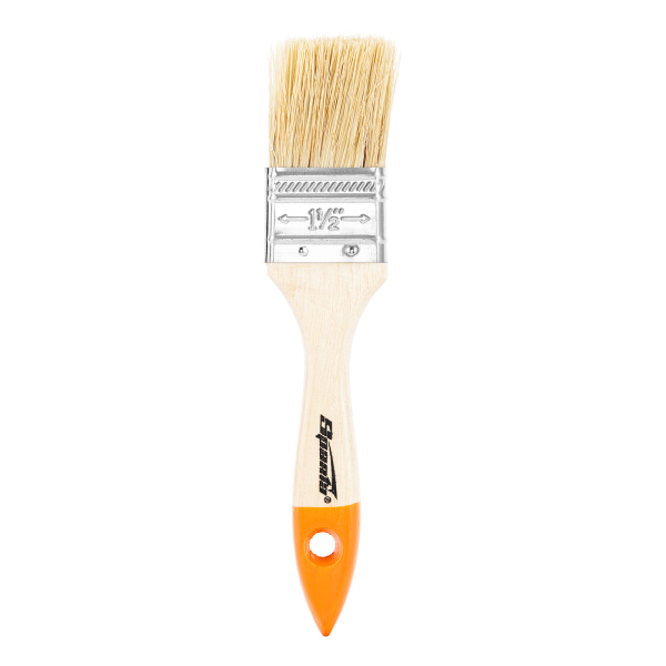 картинка Кисть плоская Slimline 1.5" (38 мм) натуральная щетина, деревянная ручка Sparta от магазина Одежда+