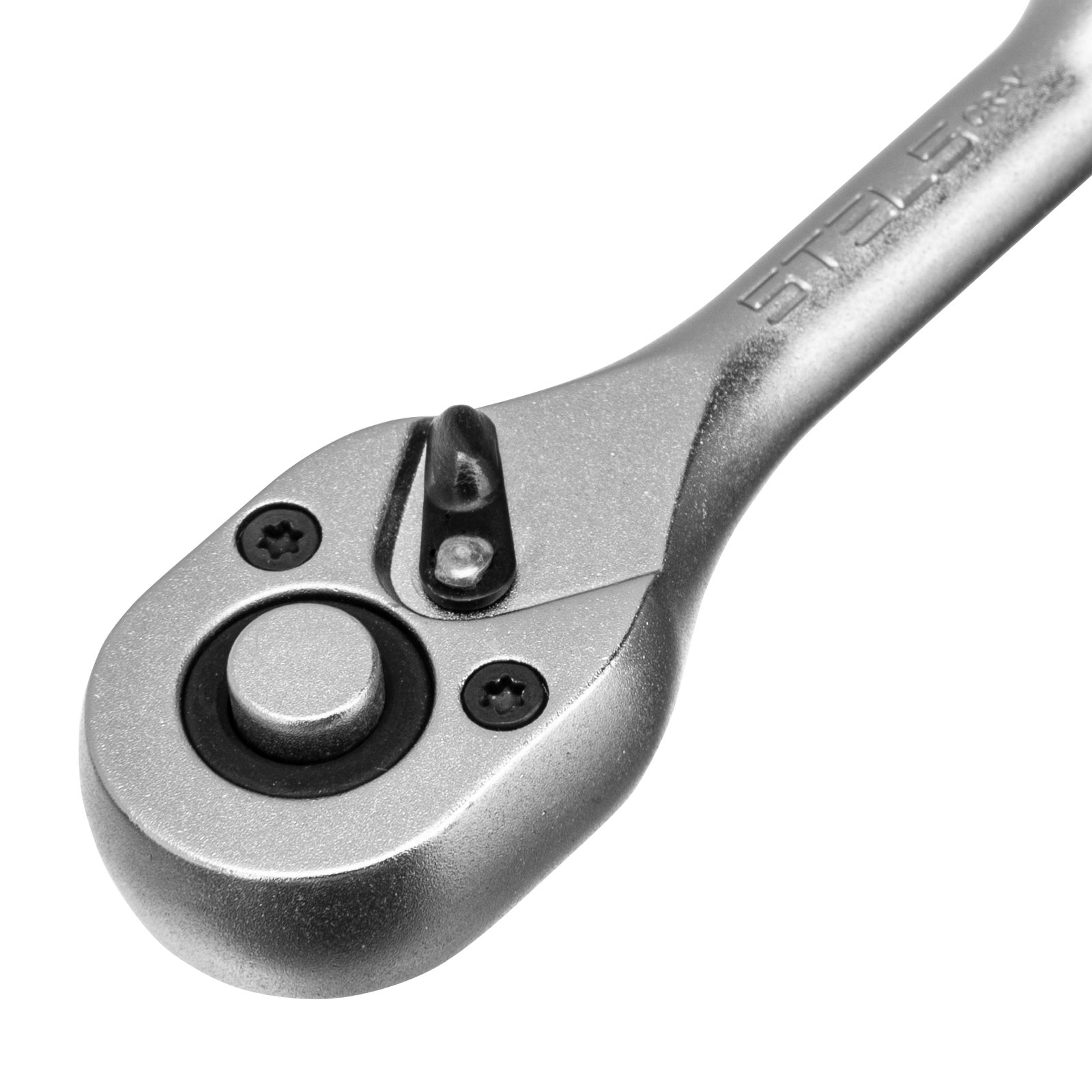 картинка Ключ-трещотка 1/4", CrV, 72 зуба, с быстрым сбросом, матовый хром Stels от магазина Одежда+