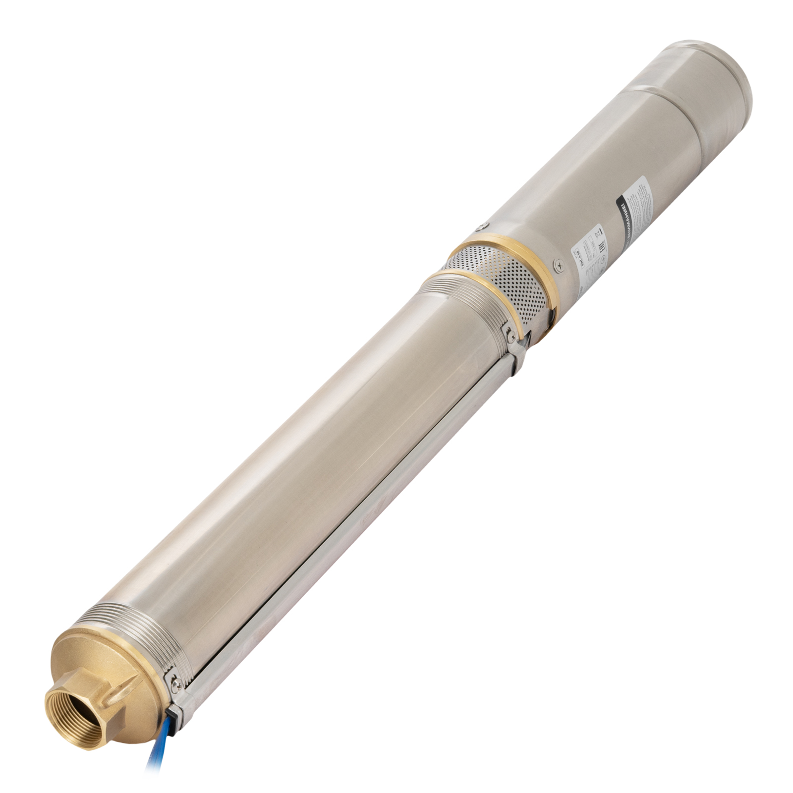 картинка Скважинный насос DWC-4-80, центробежный, диаметр 4", 1500 Вт, 5700 л/ч, напор 80 м Denzel от магазина Одежда+