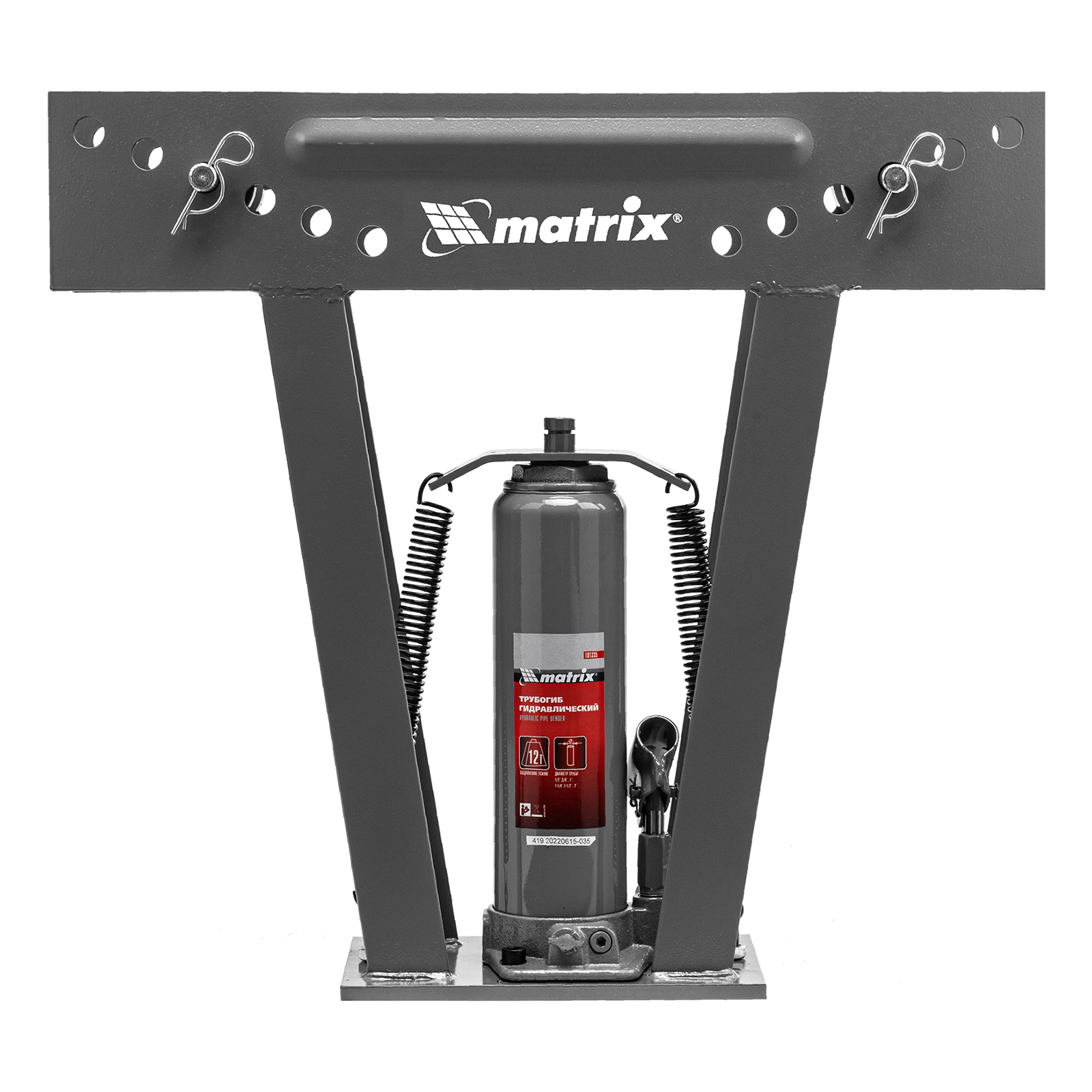 картинка Трубогиб гидравлический, 1/2-2", 12 т, в комплекте с башмаками Matrix от магазина Одежда+