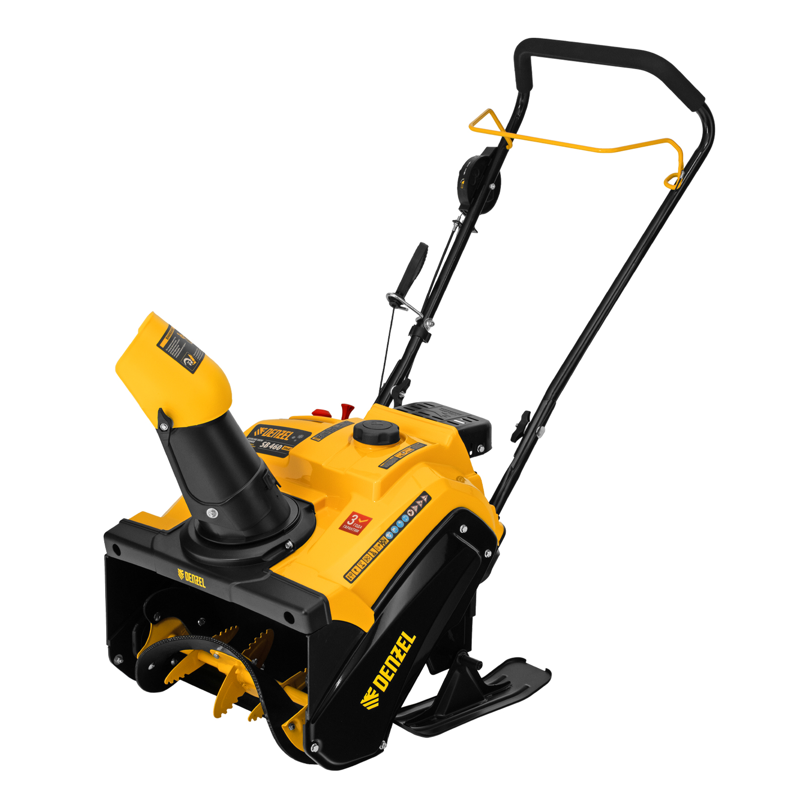 картинка Бензиновая снегоуборочная машина SB 460 Sled, 99cc, лыжи ручной старт// Denzel от магазина Одежда+