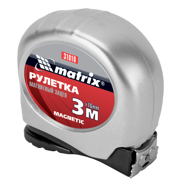 картинка Рулетка Magnetic,3 м х 16 мм,магнитный зацеп Matrix от магазина Одежда+