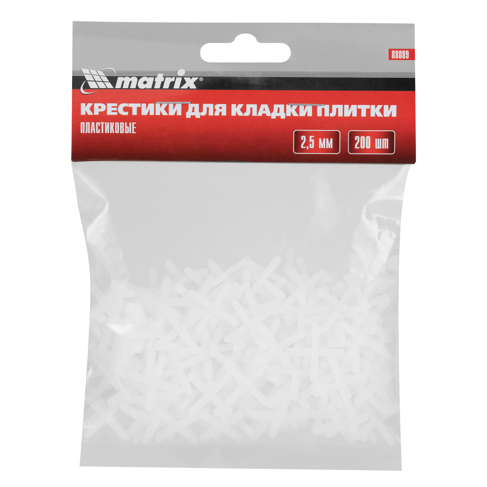 картинка Крестики, 2.5 мм, для кладки плитки, 200 шт Matrix от магазина Одежда+