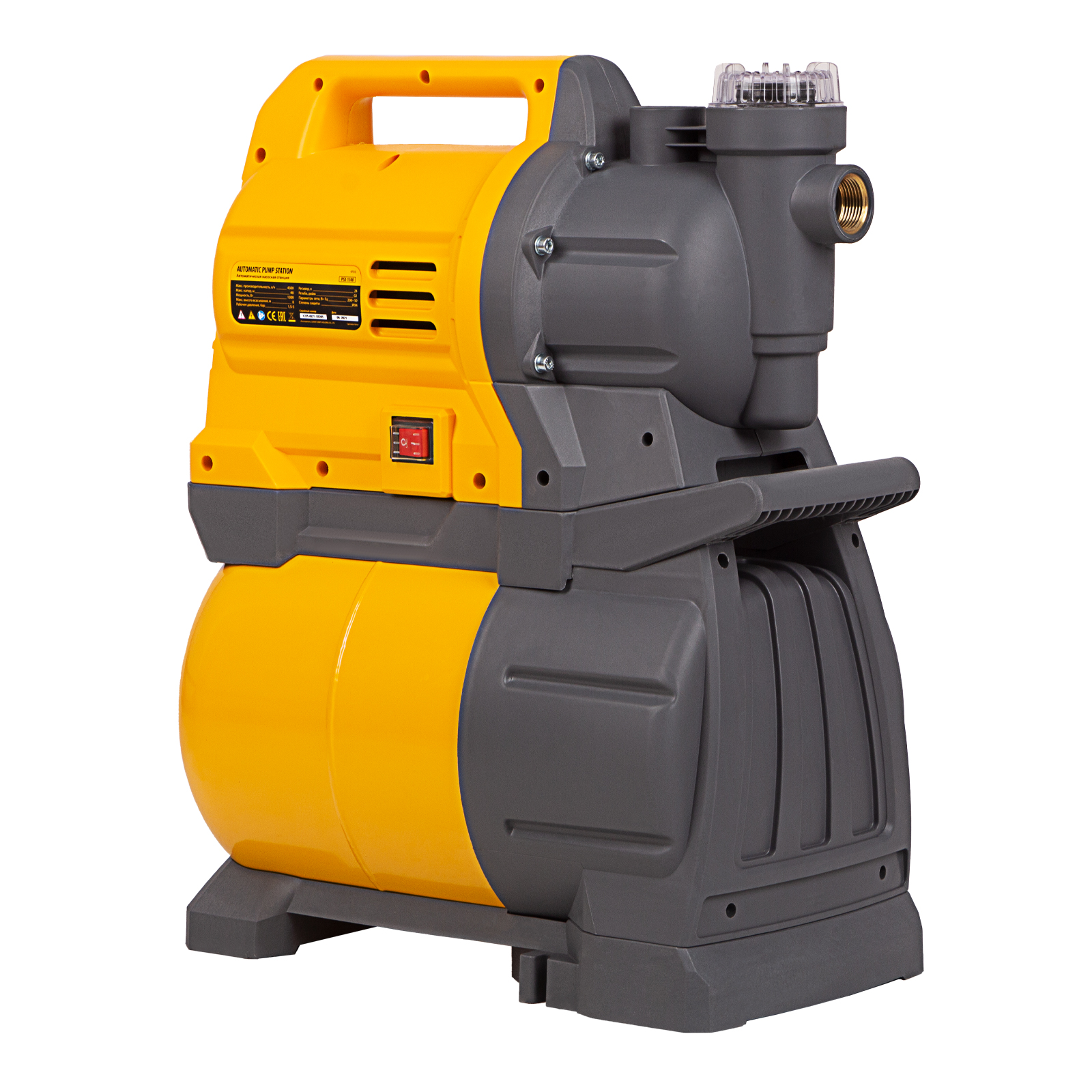 картинка Насосная станция PSХ1300, Х-Pro, 1300 Вт, 4500 л/ч, ресивер 24 л, подъем 48 м Denzel от магазина Одежда+
