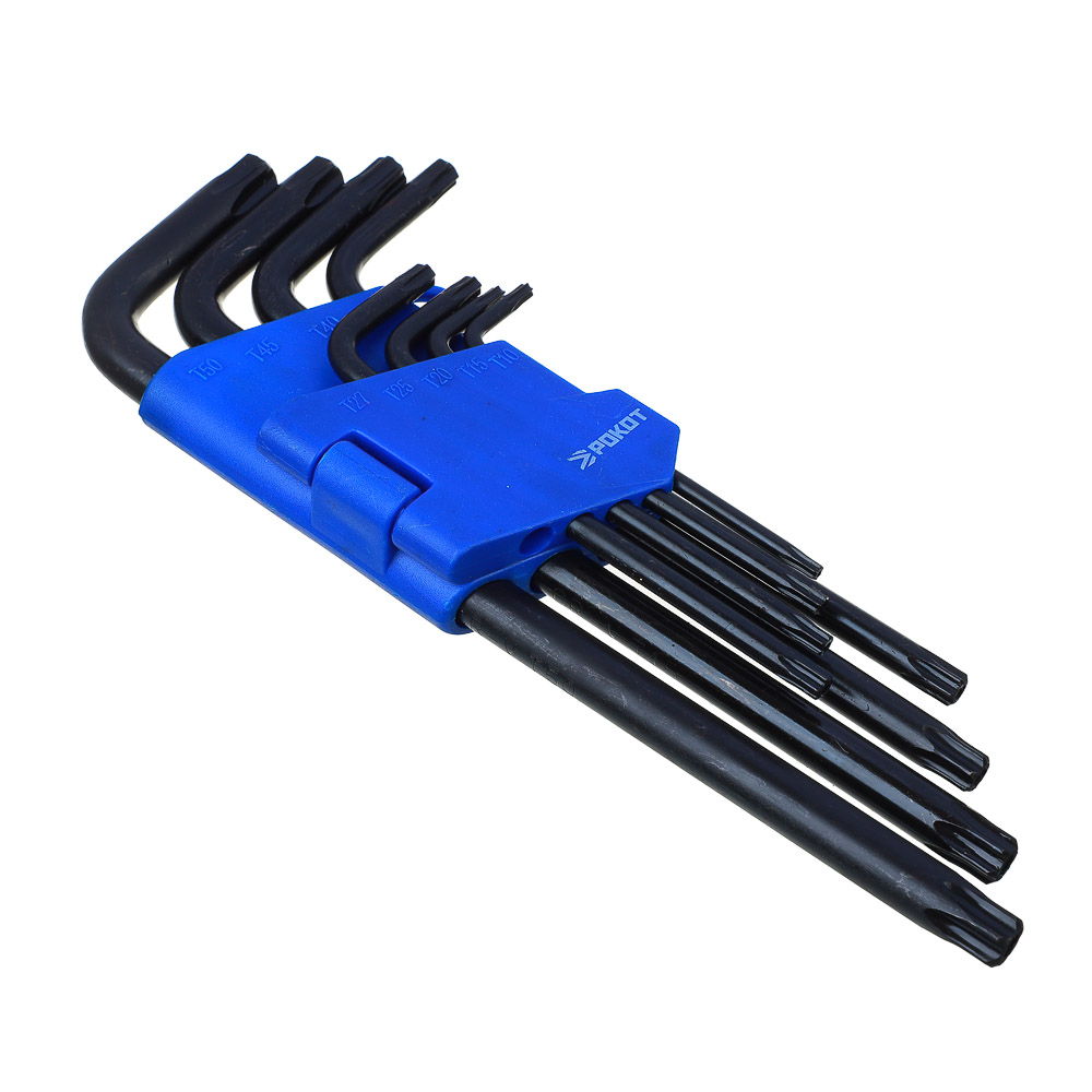 картинка РОКОТ Набор ключей TORX-профиль 9пр. (75х3мм-170х9мм) от магазина Одежда+
