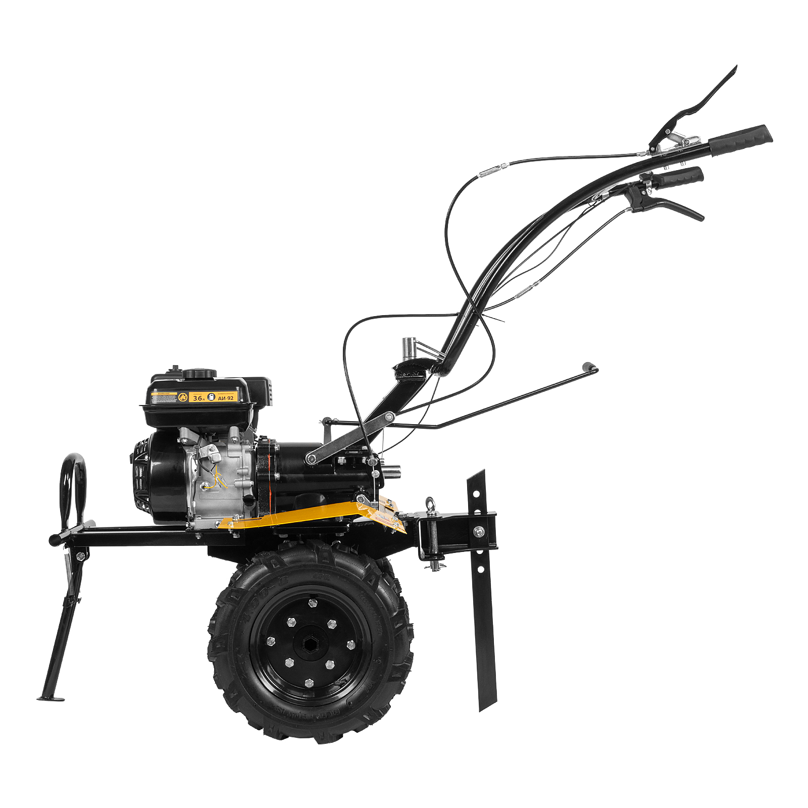картинка Мотоблок DPT-270X, 7 л.с., диск.сцеп, шир 90 см, глуб 35 см,фрез 3х4,ВОМ,скор 2В/1Н,кол 8" Denzel от магазина Одежда+