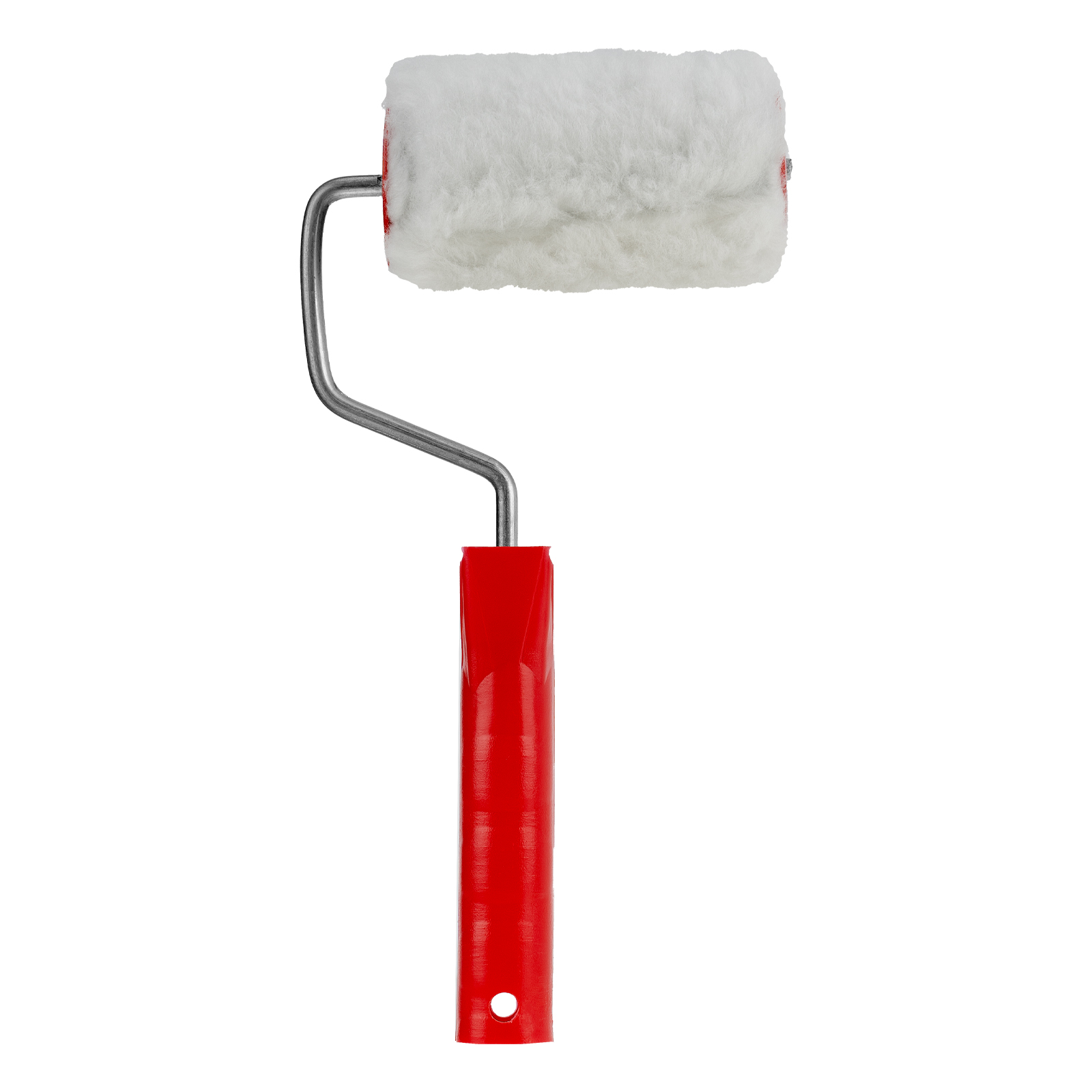 картинка Валик "Искусственный мех", в сборе, 100 мм, D 48 мм, D ручки 6 мм, крепление шплинтом Сибртех от магазина Одежда+