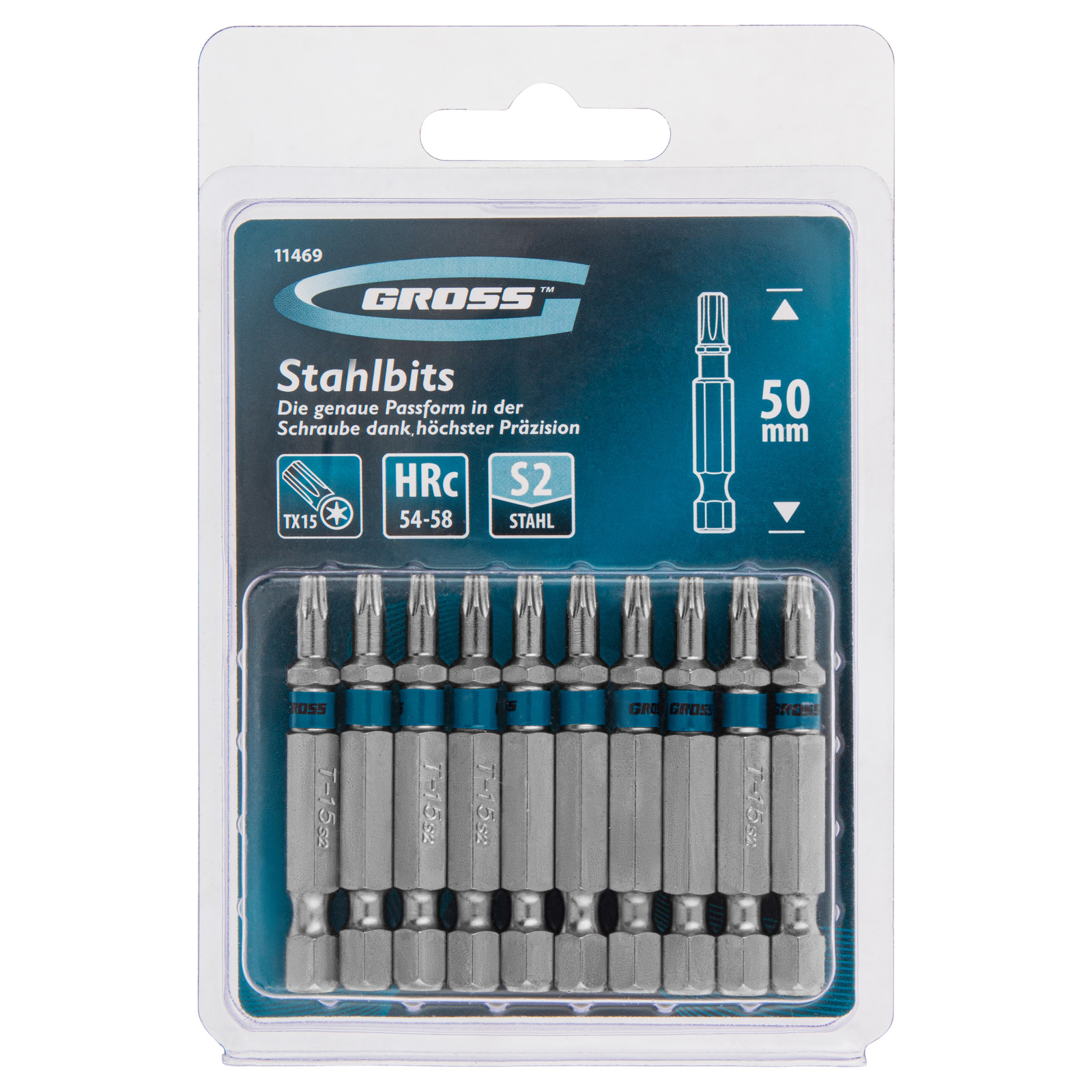 картинка Бита Torx 15 х 50, сталь S2, 10 шт. Gross от магазина Одежда+