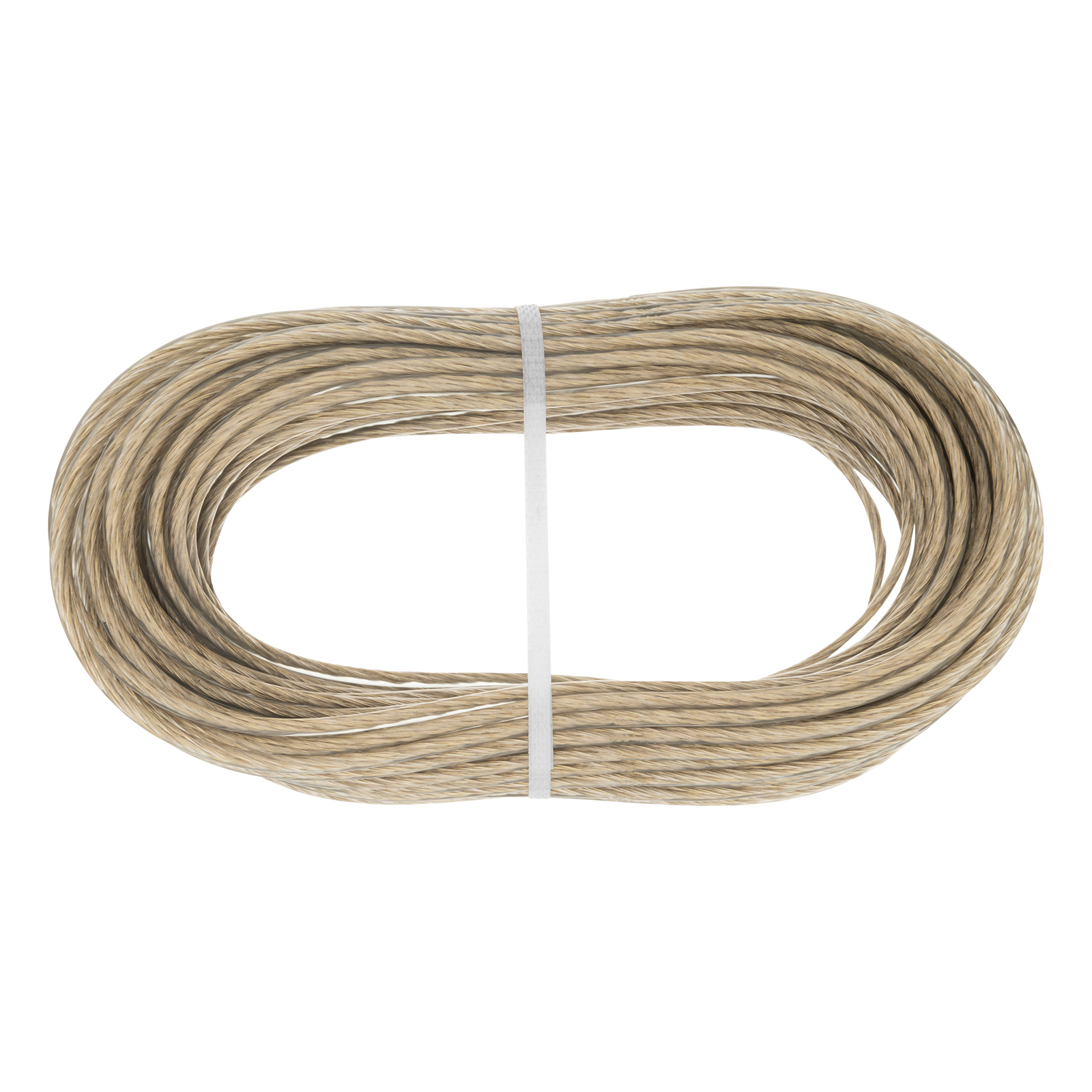 картинка Трос металлополимерный прозрачный ПР-4.0, толщина 4.0 мм, моток 20 метров Сибртех от магазина Одежда+