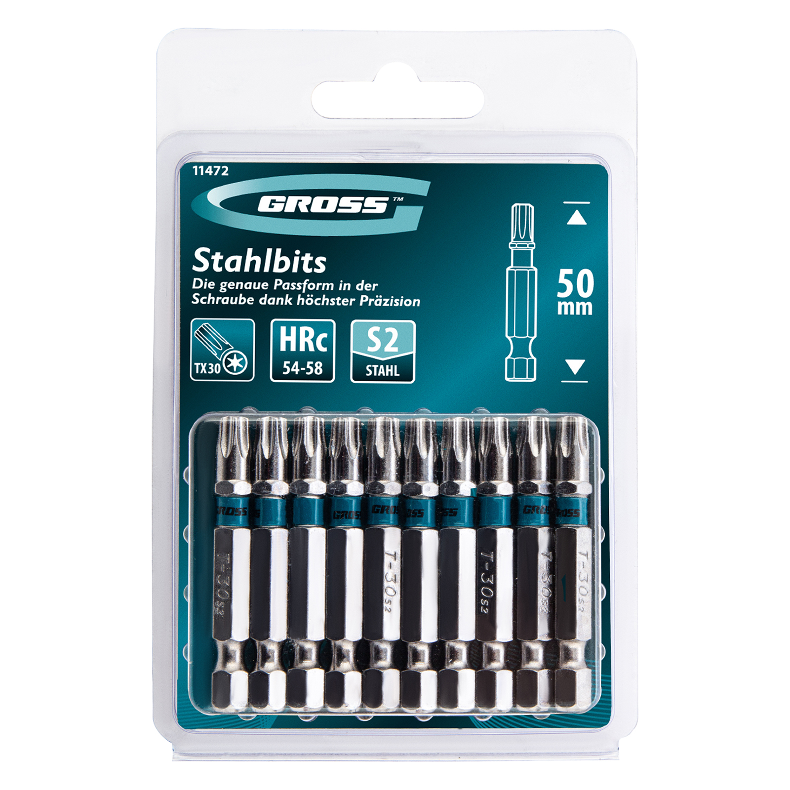 картинка Бита Torx 30 х 50, сталь S2, 10 шт. Gross от магазина Одежда+