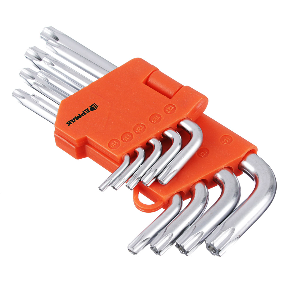 картинка ЕРМАК Набор ключей TORX-профиль 9пр. (50х3мм-125х9мм) от магазина Одежда+