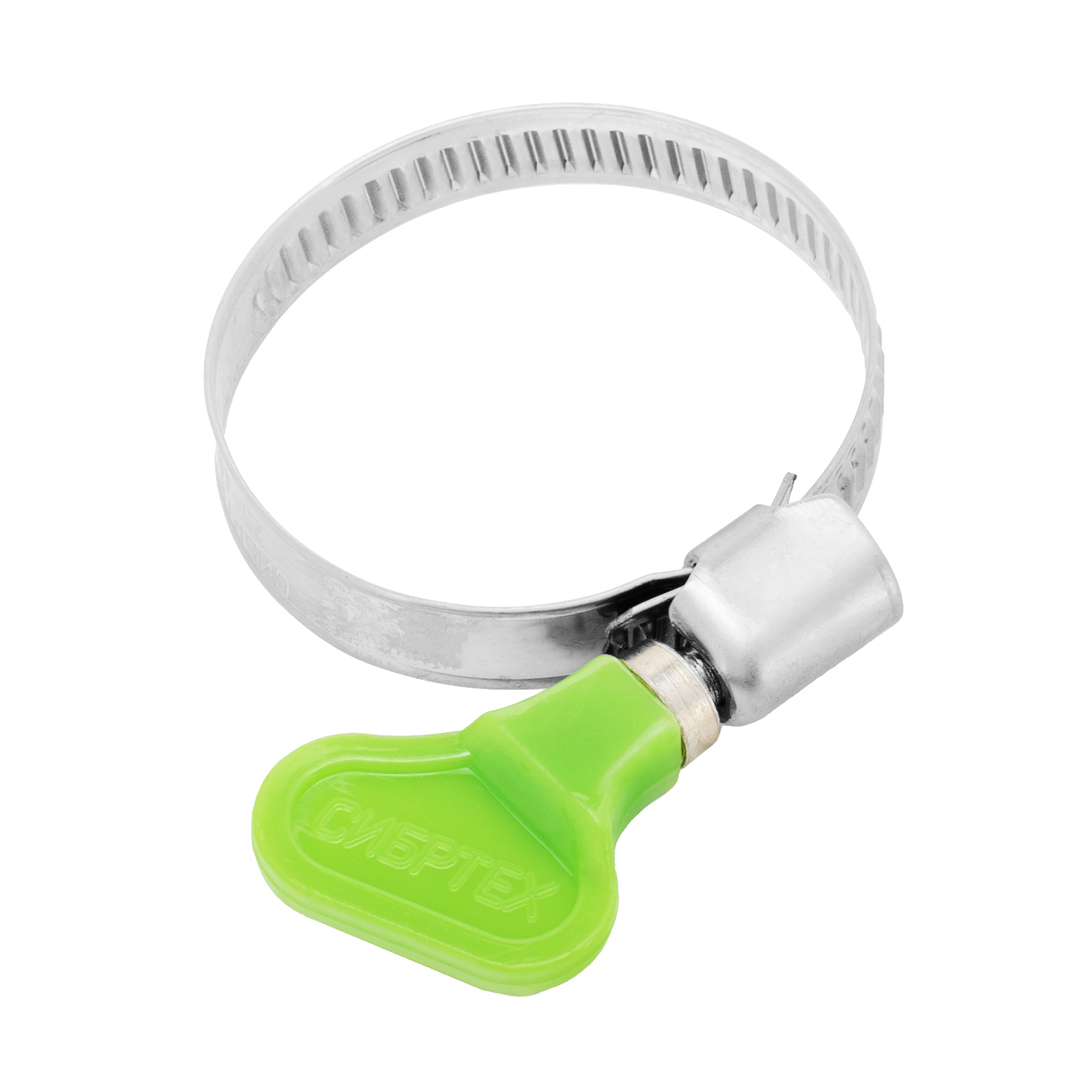 картинка Хомуты металлические элемент крепления с формой ключа 25-40 мм, 50 штук в упаковке Сибртех от магазина Одежда+